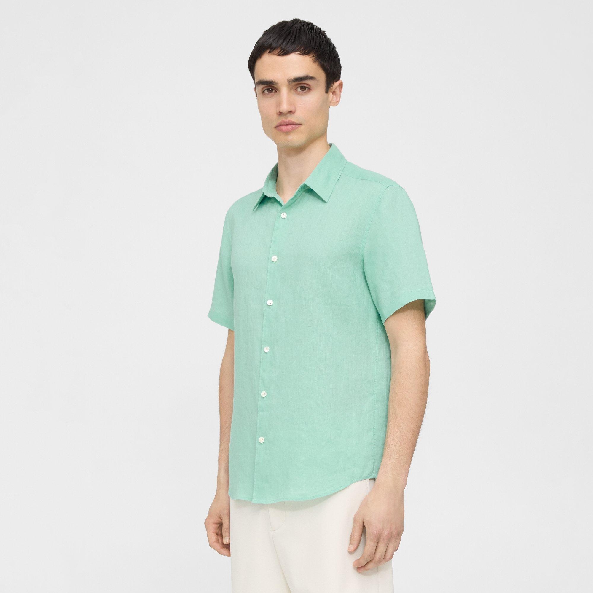 Irving Short-Sleeve Shirt in Relaxed Linen - 3