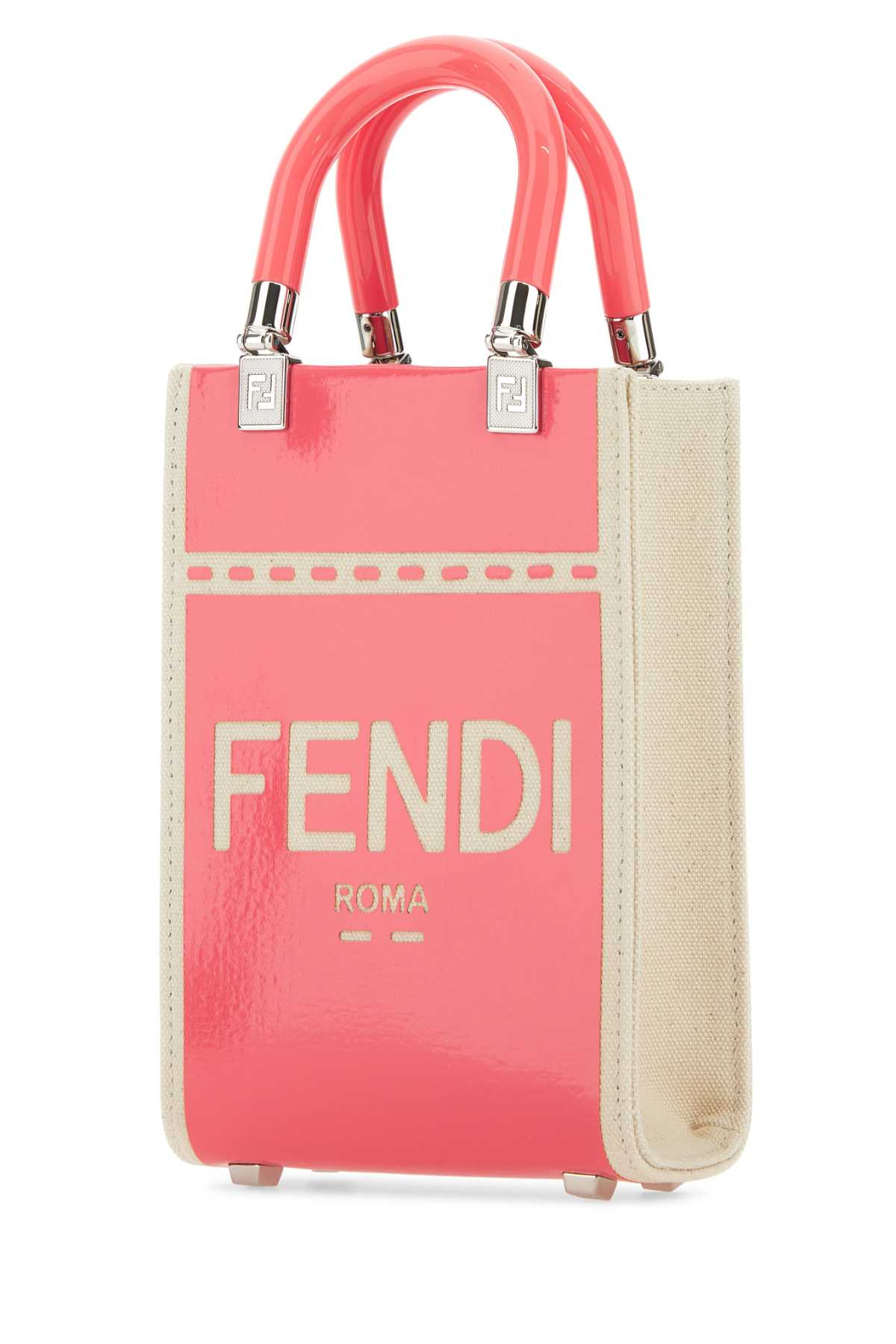 Fendi Women Two-Tone Canvas Mini Sunshine Handbag - 2