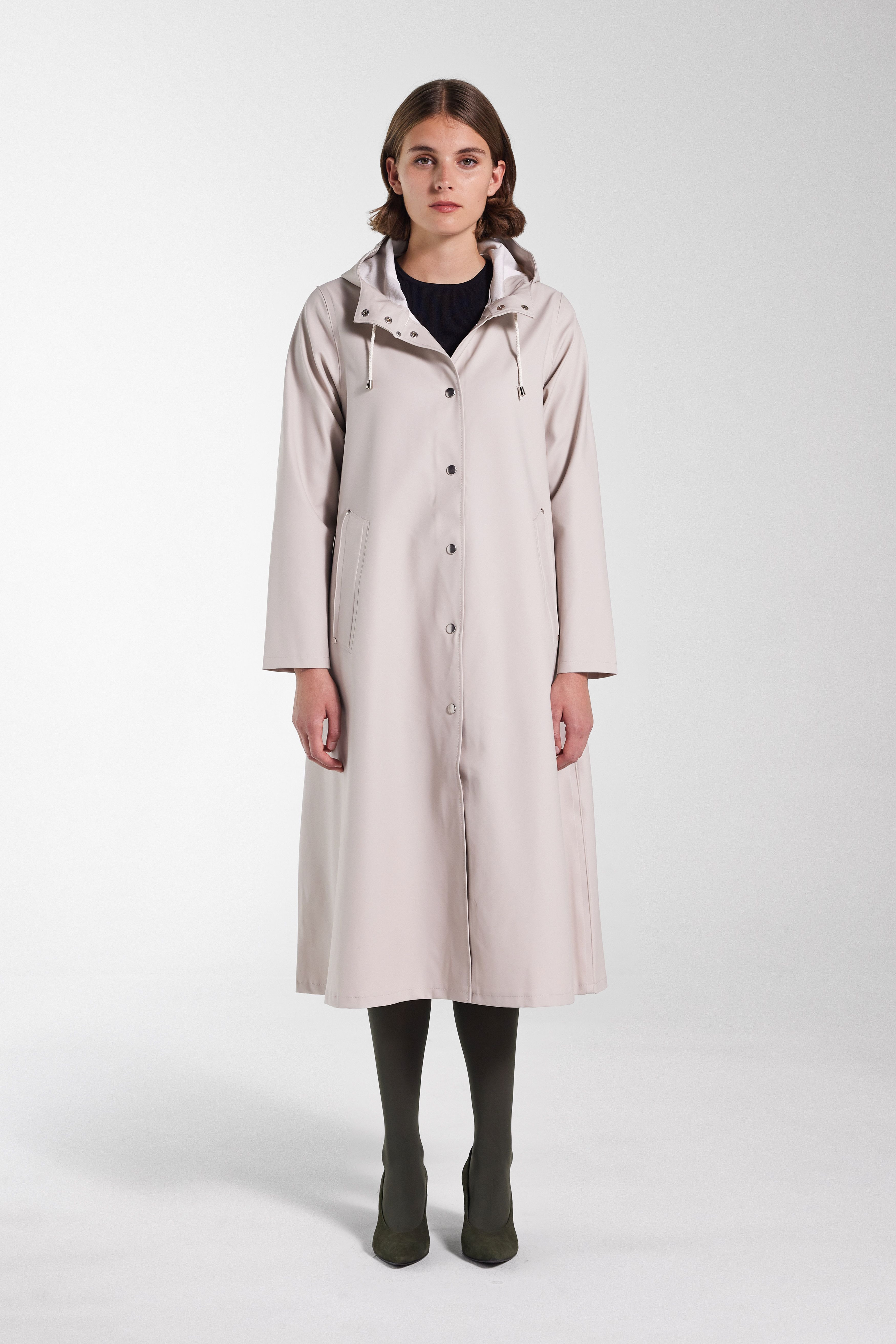 Mosebacke Long Raincoat Light Sand - 2