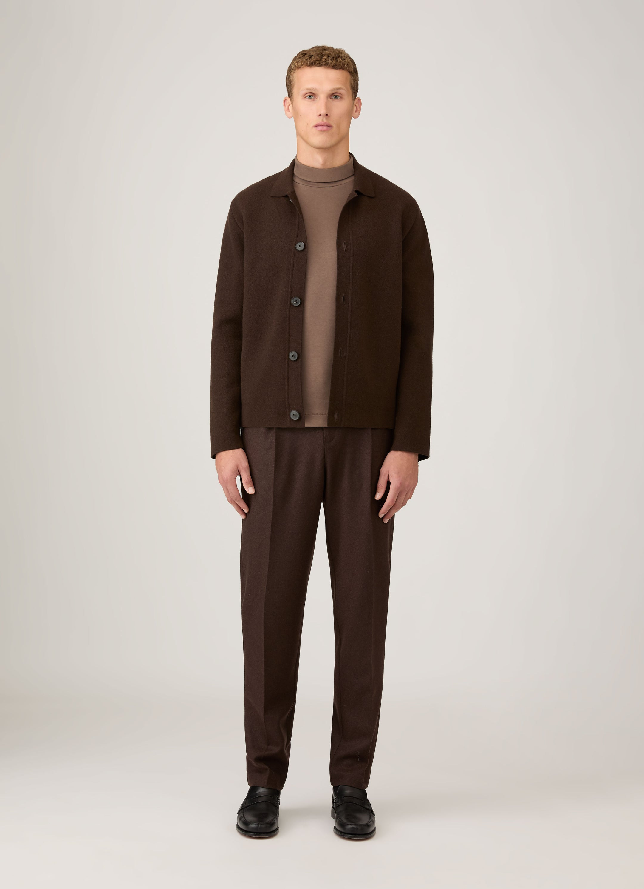 Roll Neck Heavyweight T‑shirt - 3
