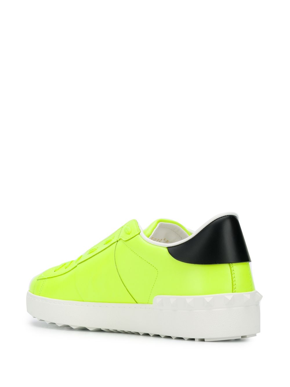 VLTN open leather sneakers - 3