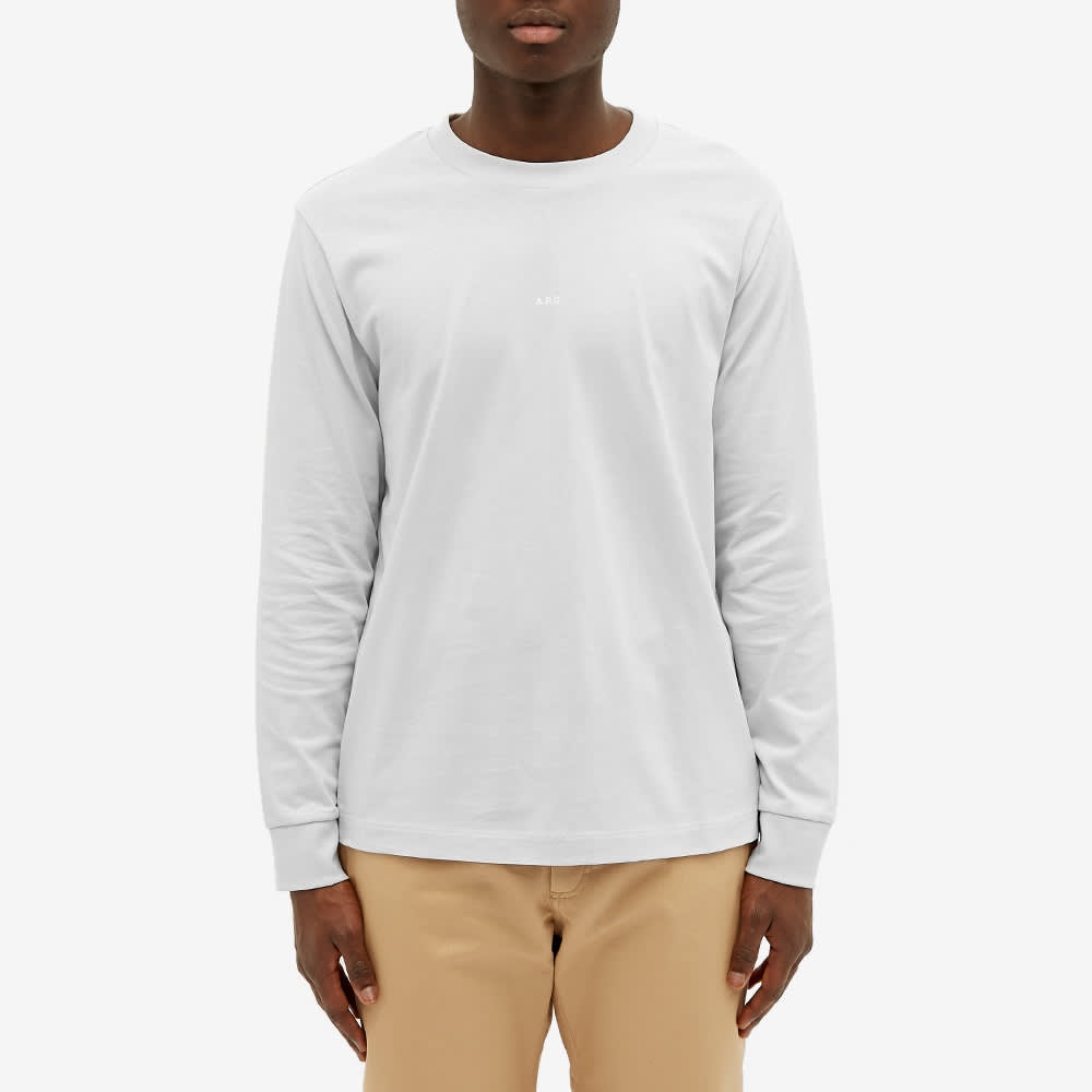 A.P.C. Long Sleeve Chris Logo Tee - 3