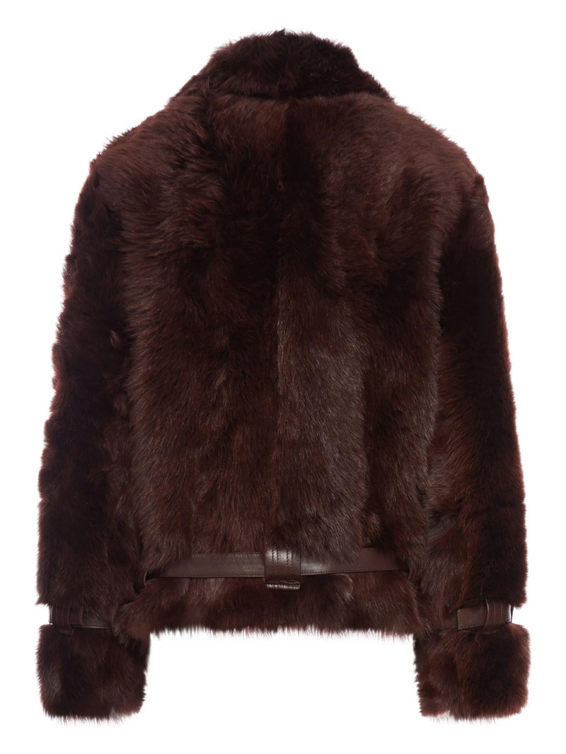 TOM FORD Tom Ford Shearling Belted Jacket outlook