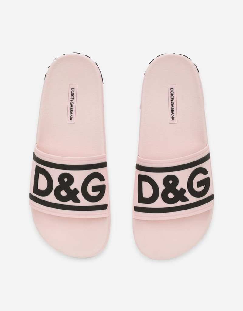 Rubber beachwear sliders with DG logo 4