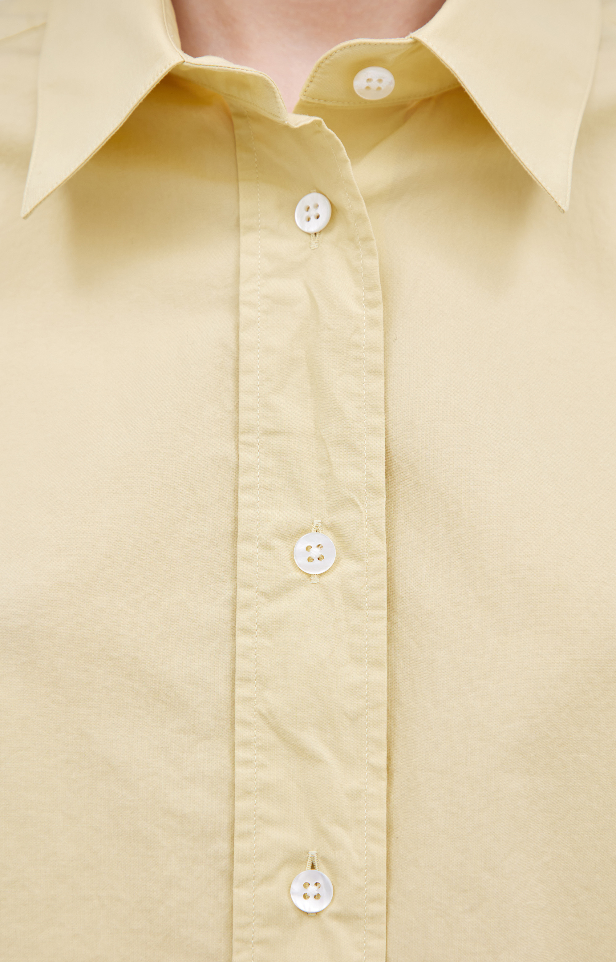 YELLOW COTTON SHIRT - 4