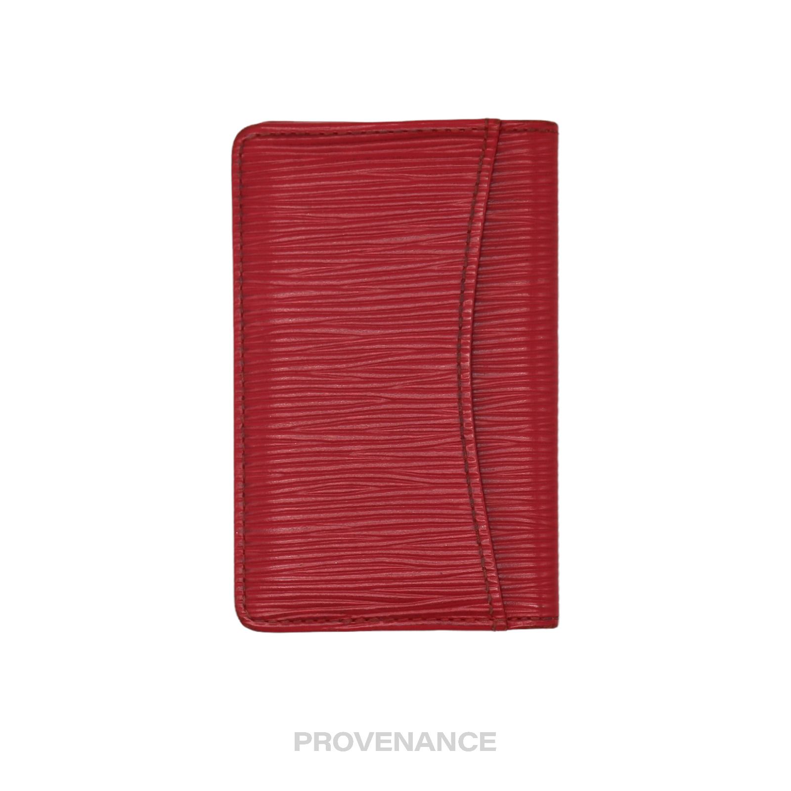 Louis Vuitton Pocket Organizer Wallet - Red Epi Leather - 3
