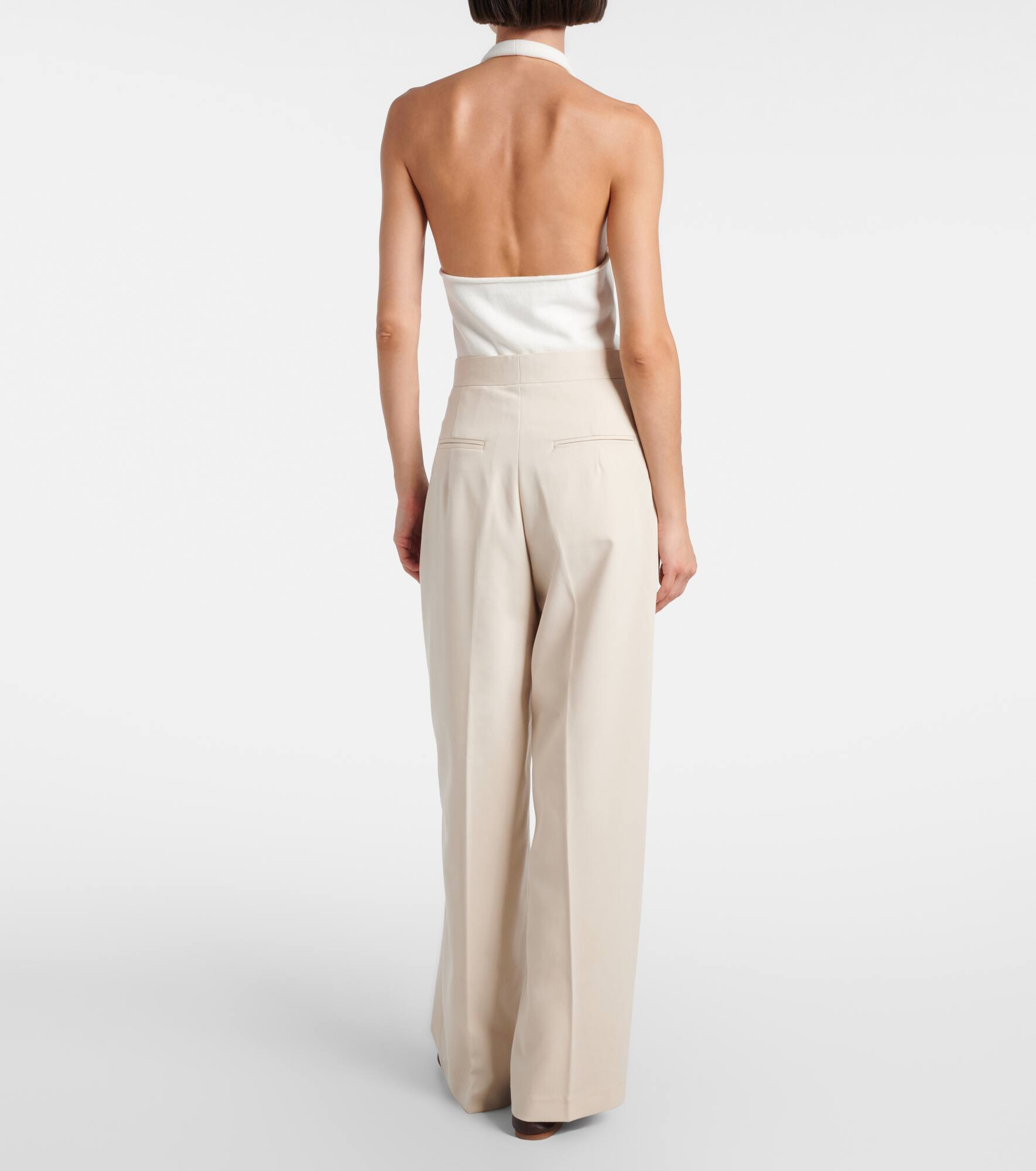High-rise wide-leg pants - 3