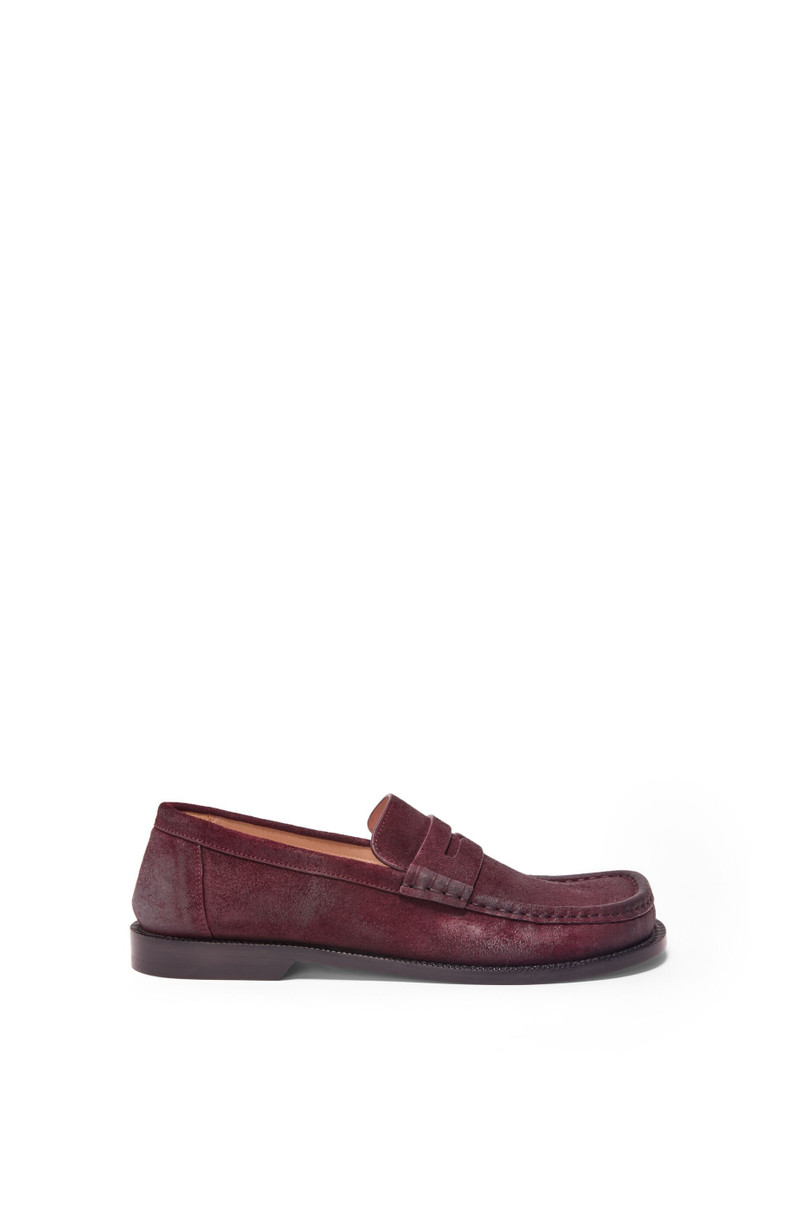 Campo loafer in waxed suede calfskin 1