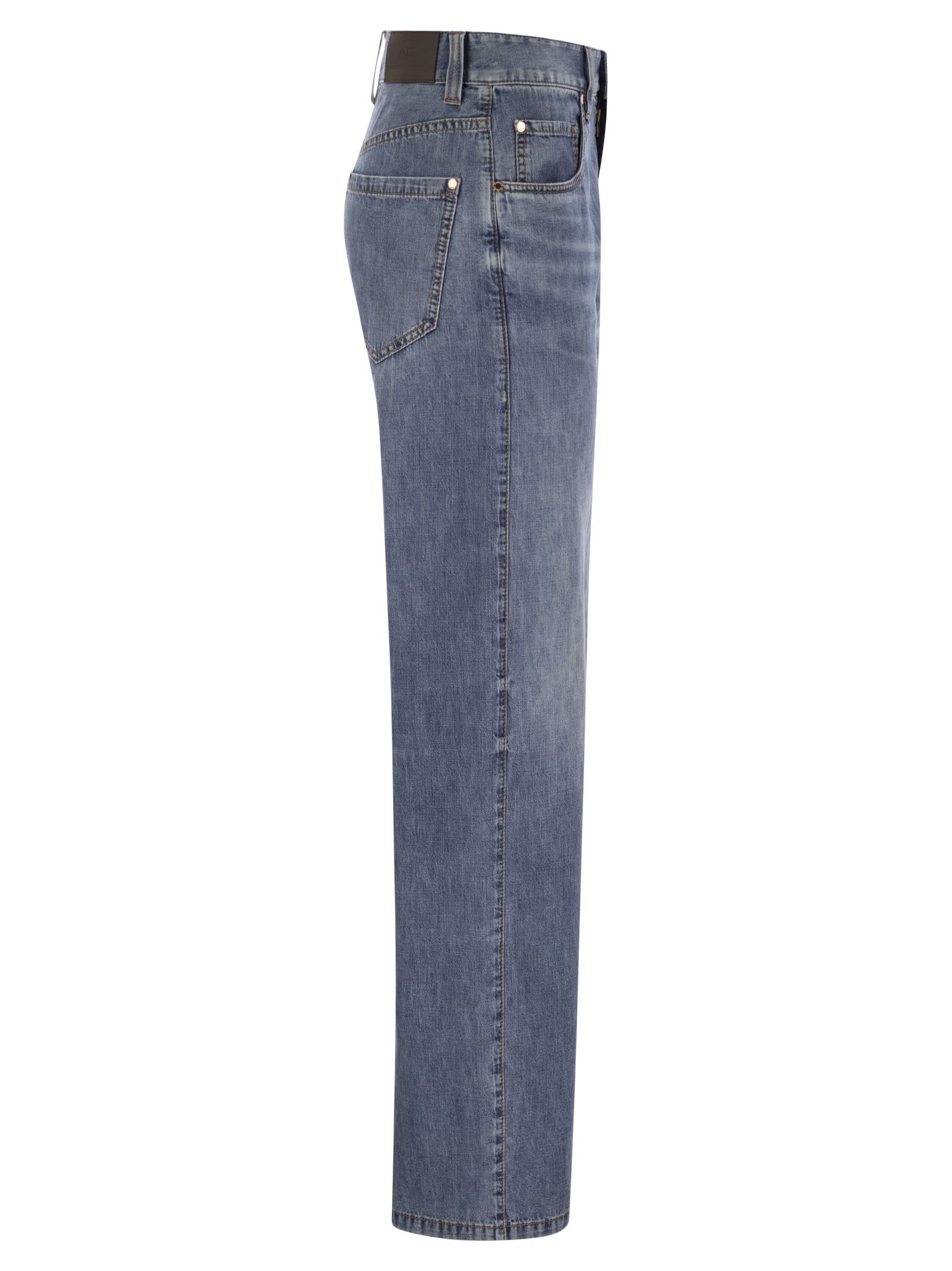 Brunello Cucinelli Women Contemporary Loose Trousers In Lightweight Denim - 3