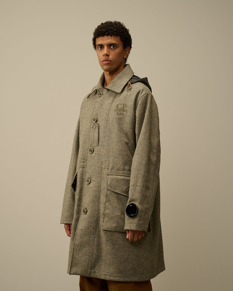 C.P. Company Shetland Twill Hooded Car Coat outlook