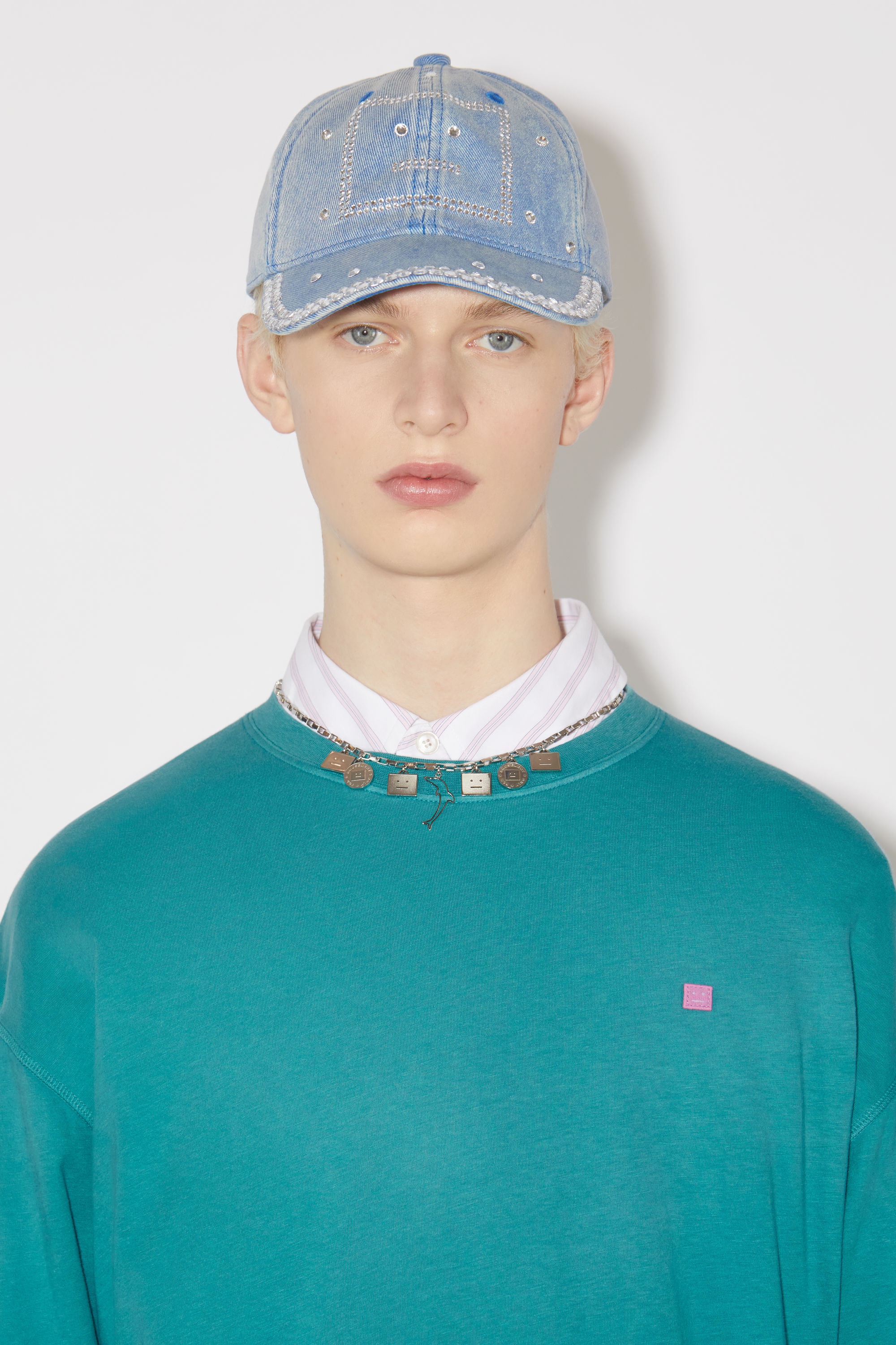 Crew neck t-shirt- Regular fit - Sea green - 4