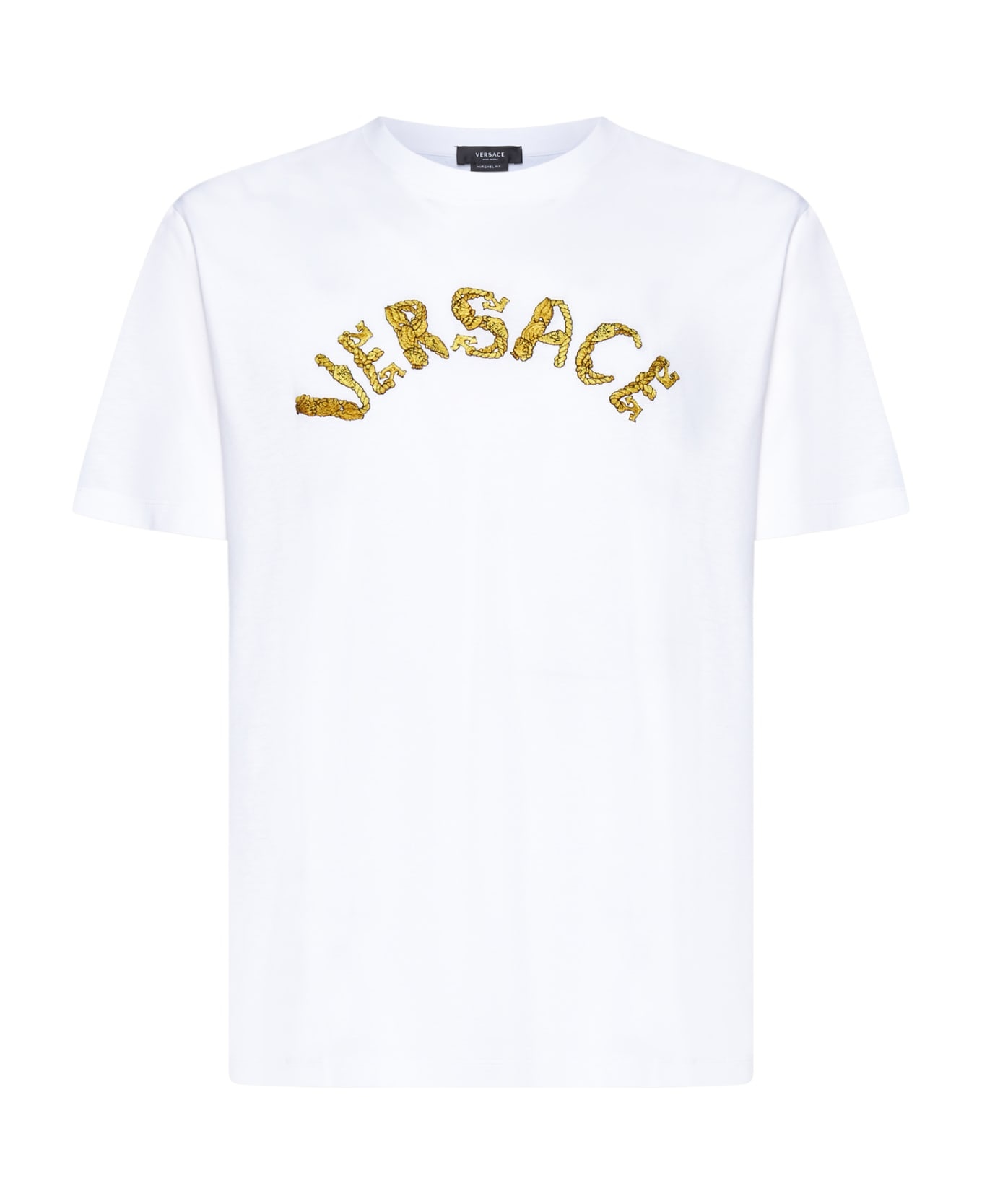 Logo Embroidery Cotton T-shirt - 1