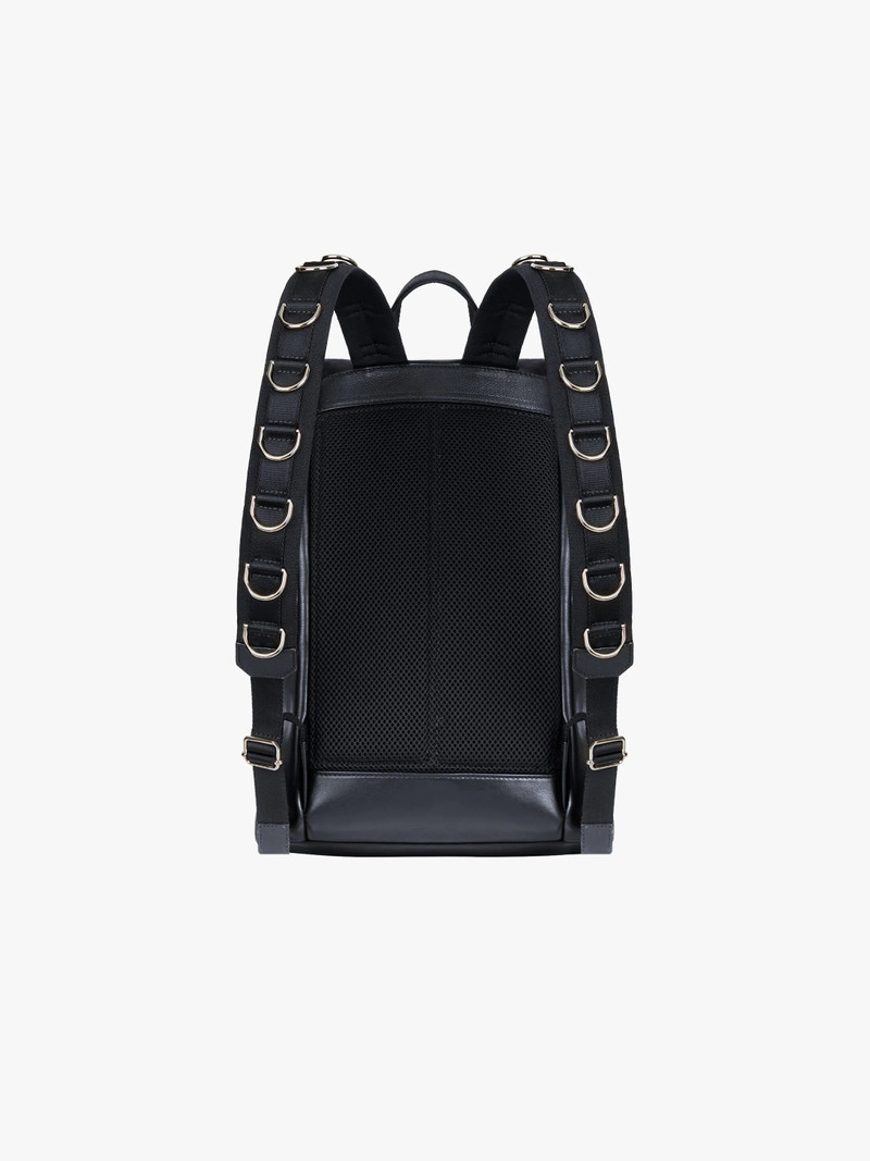 4G LIGHT BACKPACK IN LEATHER WITH METALLIC DETAILS 4
