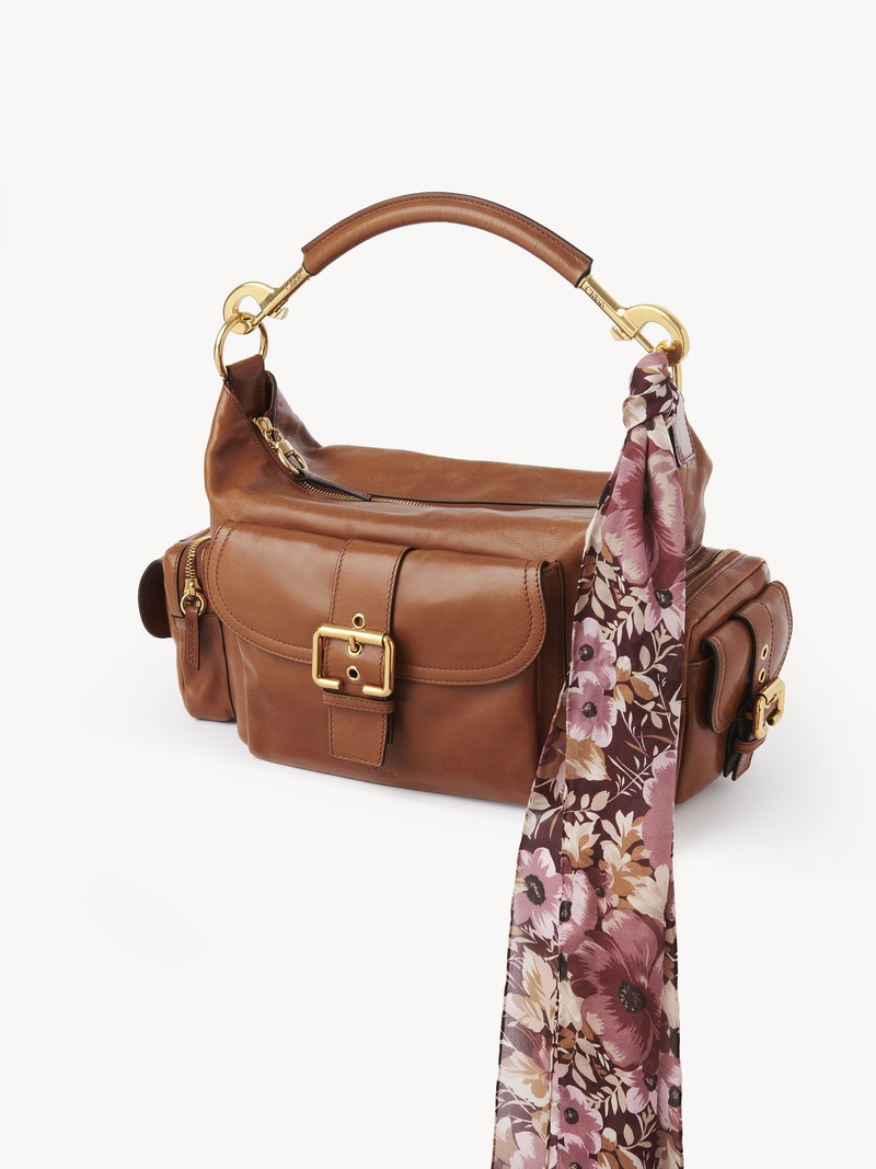THE CHLOÉ ROSES BANDEAU SCARF IN SILK CHARMEUSE 4