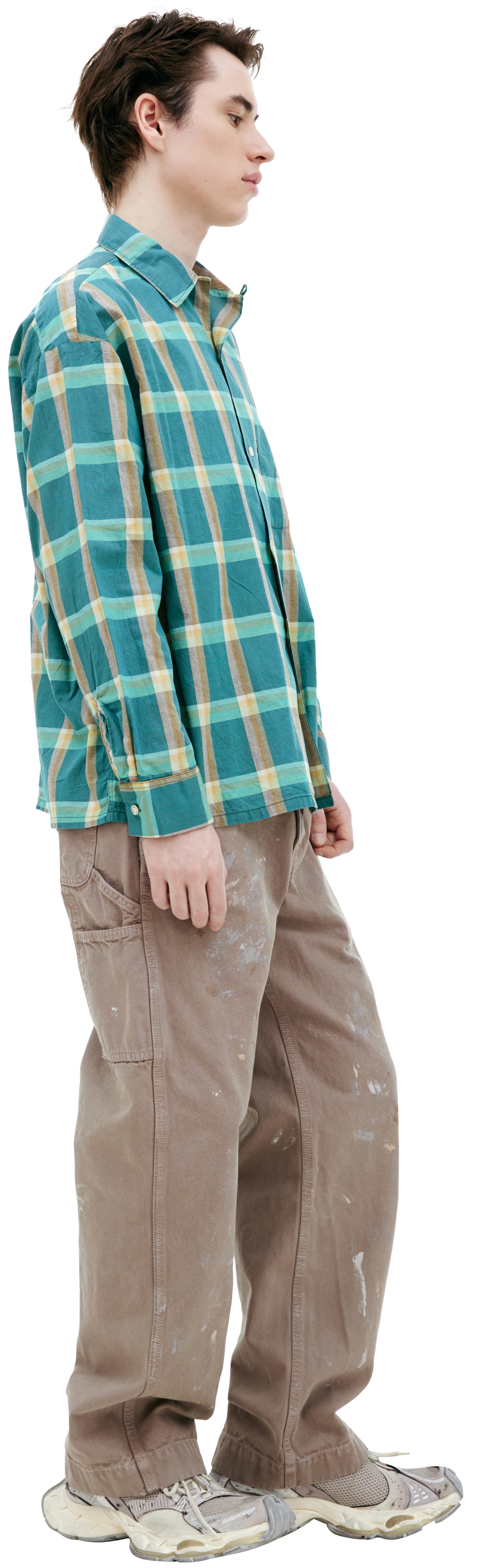 GREEN PLAID SHIRT - 2