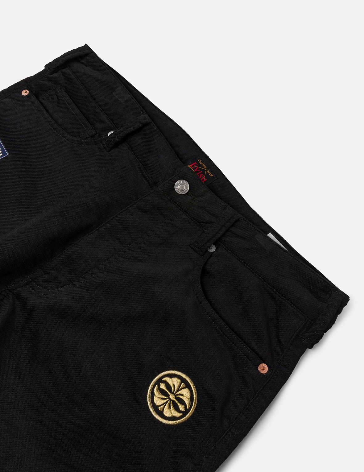 GODHEAD AND SEAGULL BROCADE APPLIQUÉ STRAIGHT FIT WOVEN JOGGERS - 3