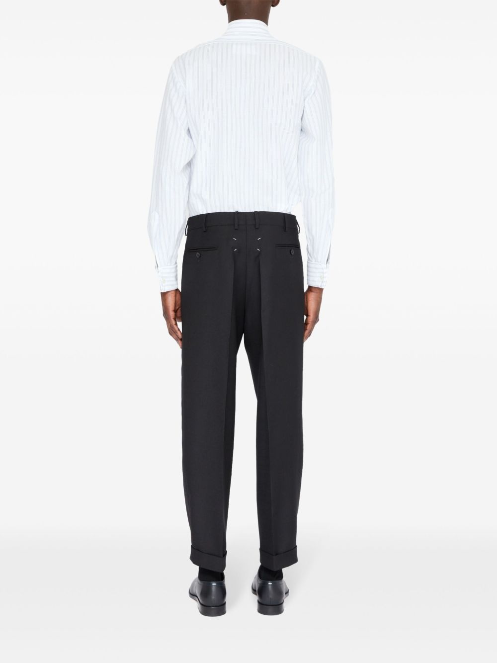 four-stitch logo tailored trousers - 5