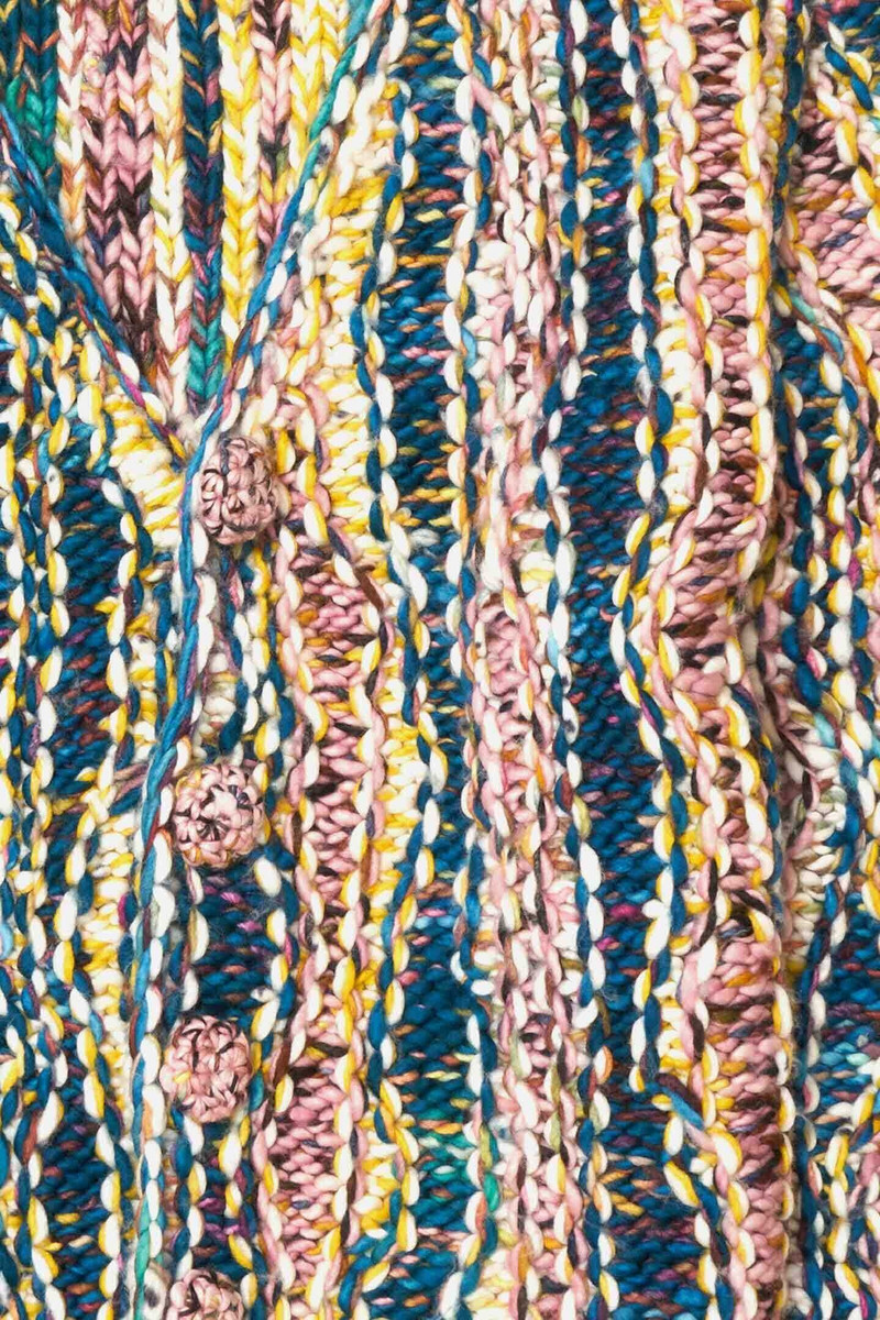 The Elder Statesman DISHEVELED KNIT CARDIGAN outlook