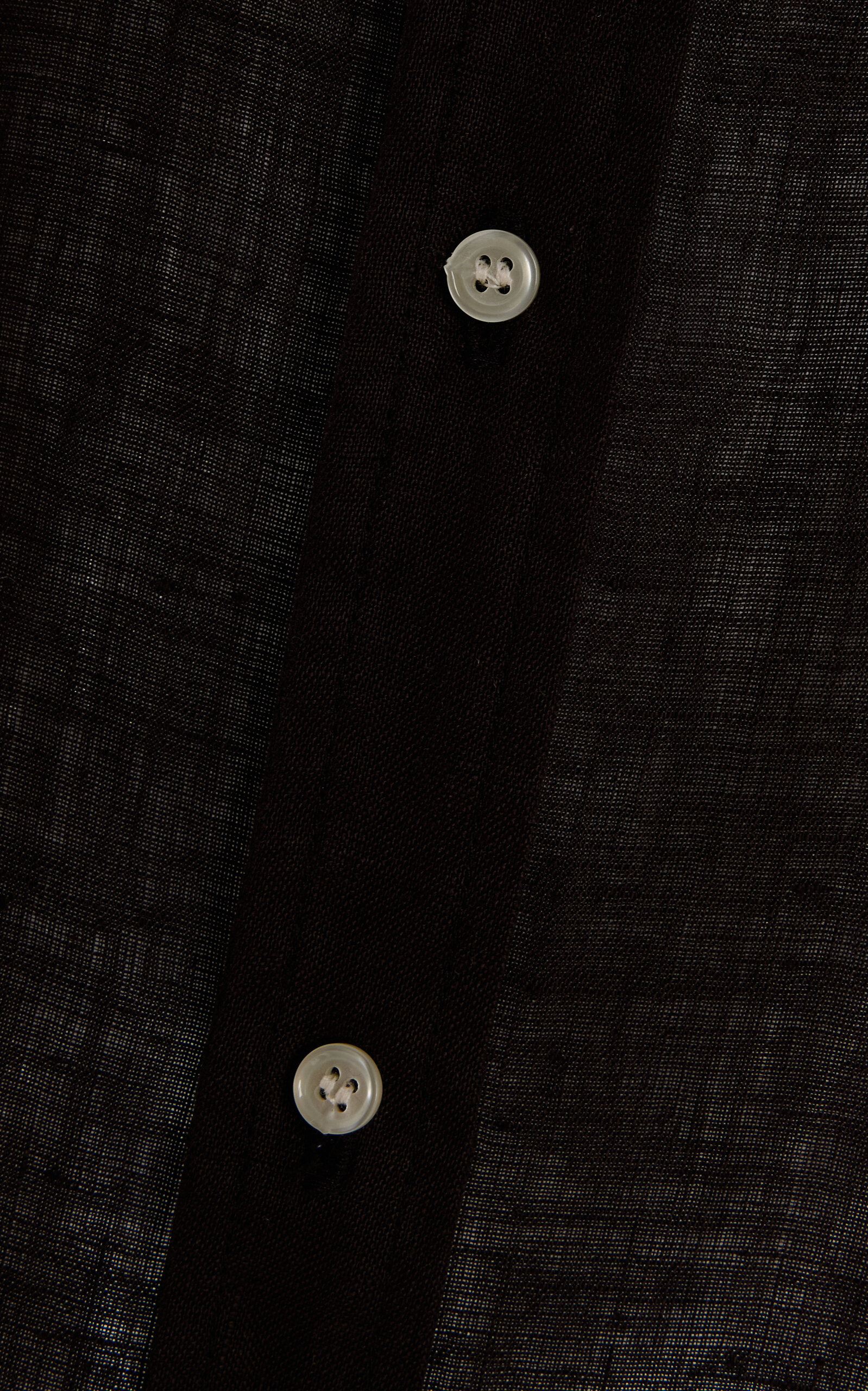 Kayla Shrunken Linen Shirt brown - 5