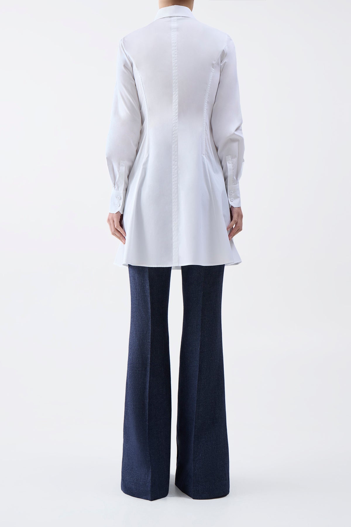 Garcia Top in White Cotton - 4