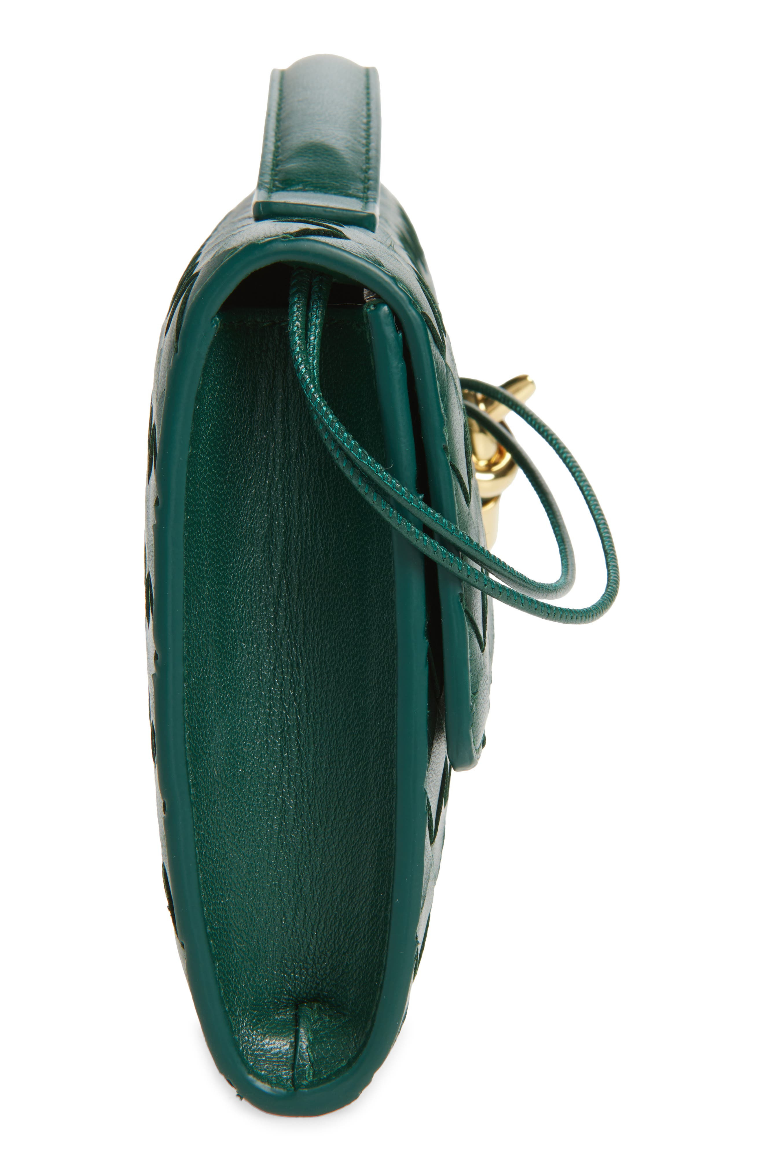 Bottega Veneta Long Andiamo Intrecciato Clutch Bag in 3050 Emerald Green-M Bras at Nordstrom - 5