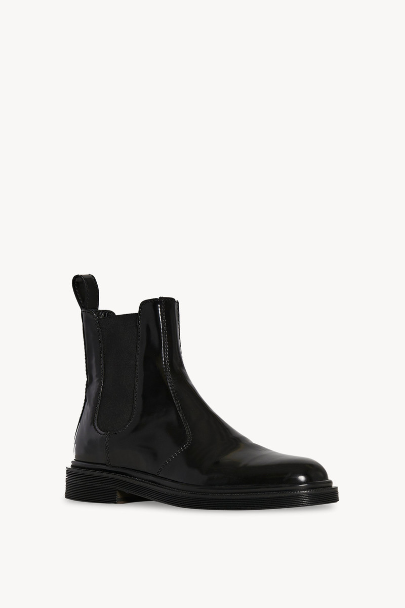 The Row Elastic Ranger Boot in Leather outlook