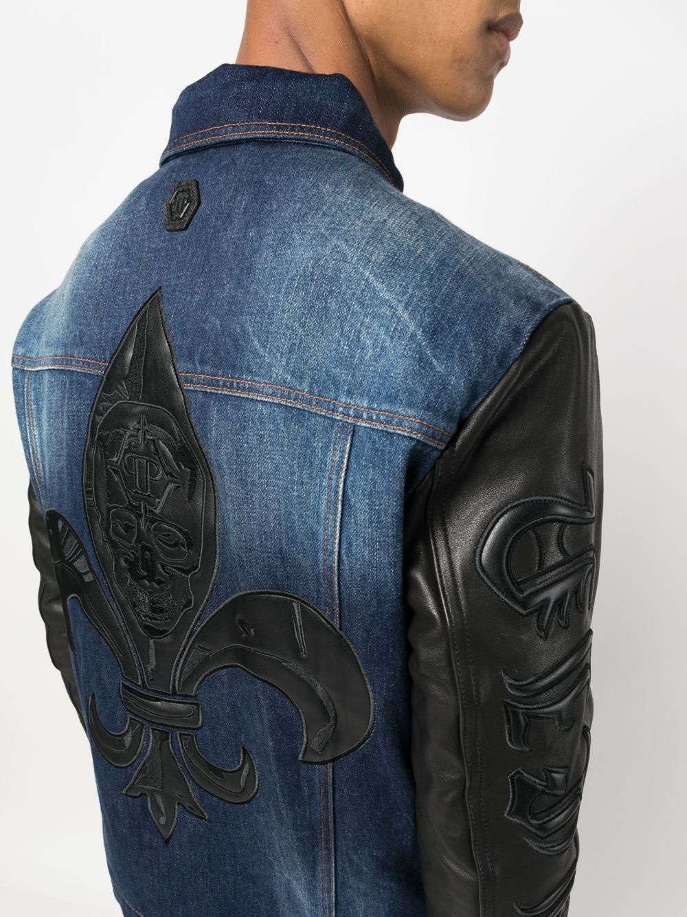 Gothic Plein denim jacket - 5