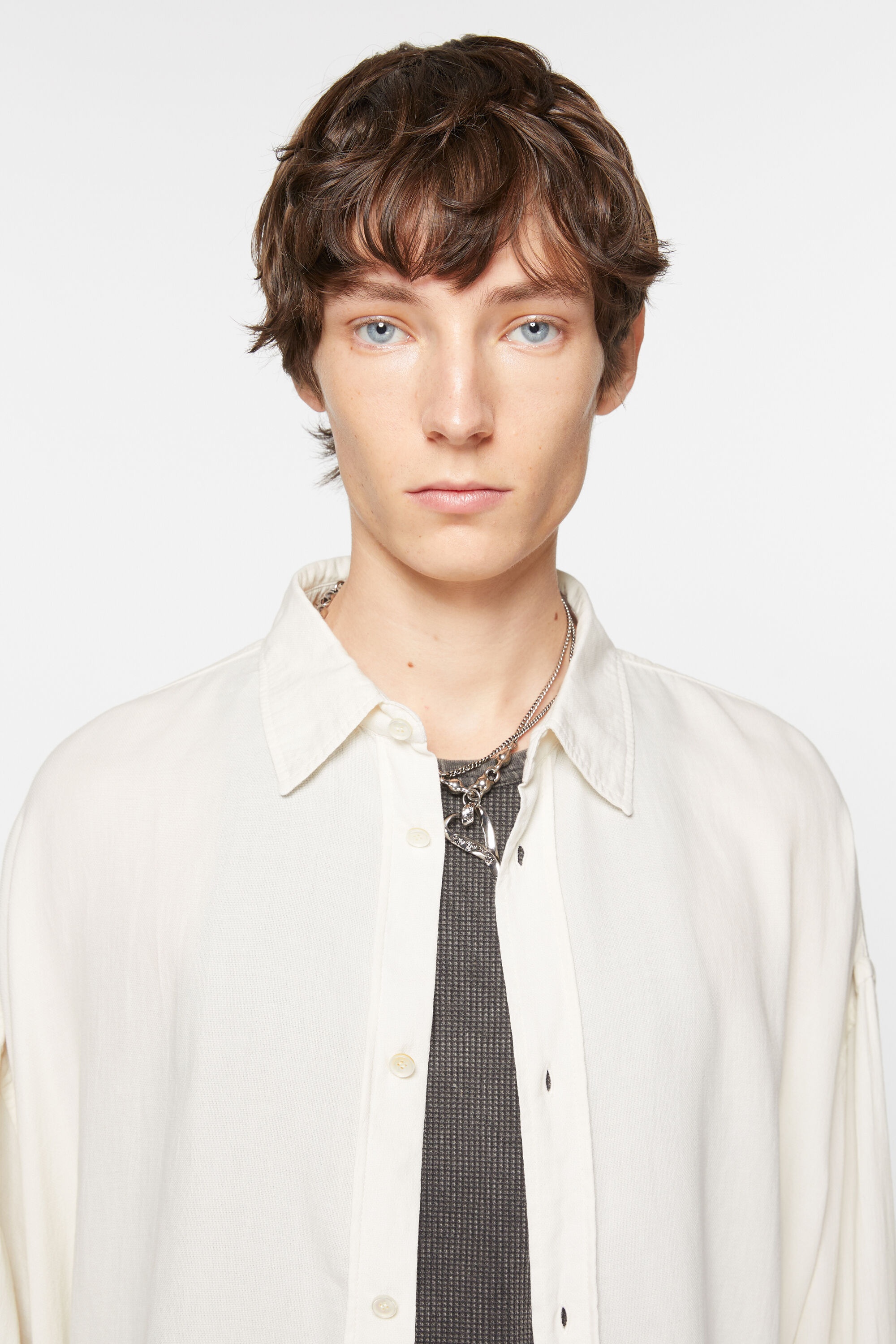 Button-up shirt - Off white - 4
