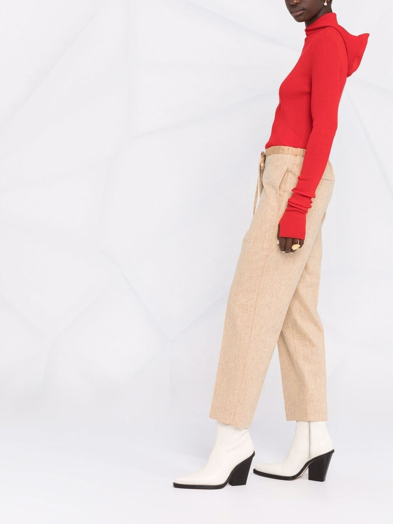 ribbed-knit hoodie 4