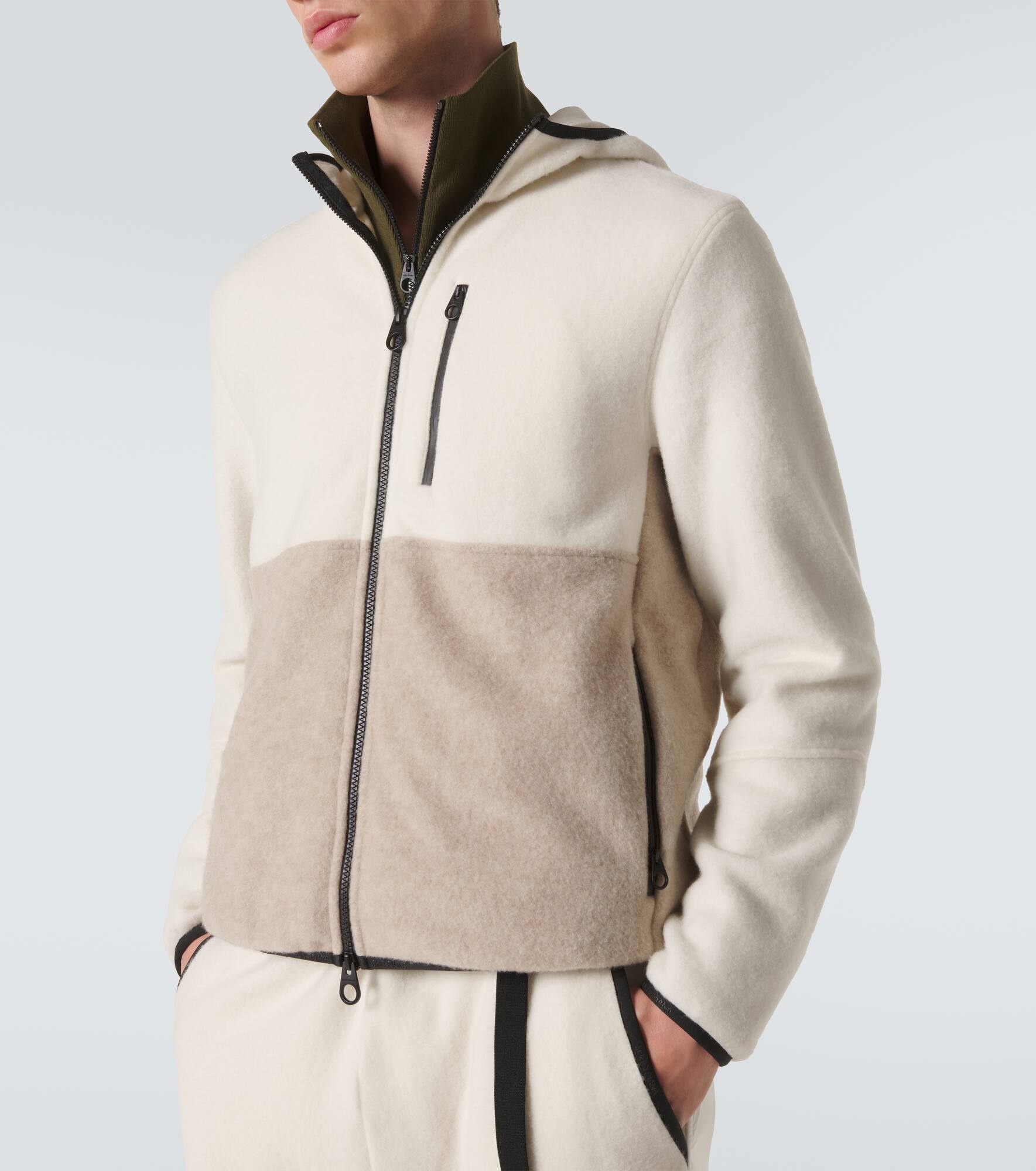 Cashmere fleece hoodie - 5