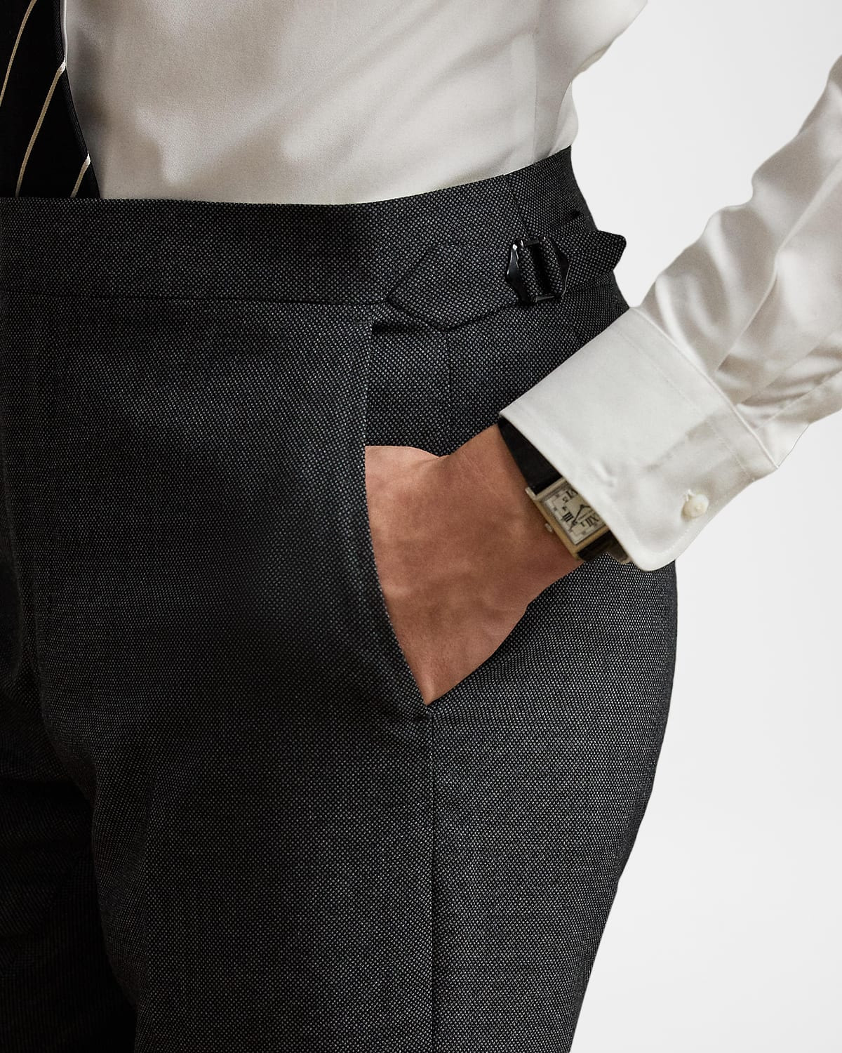 Men's Gregory Wool and Cashmere Birdseye Suit - 8