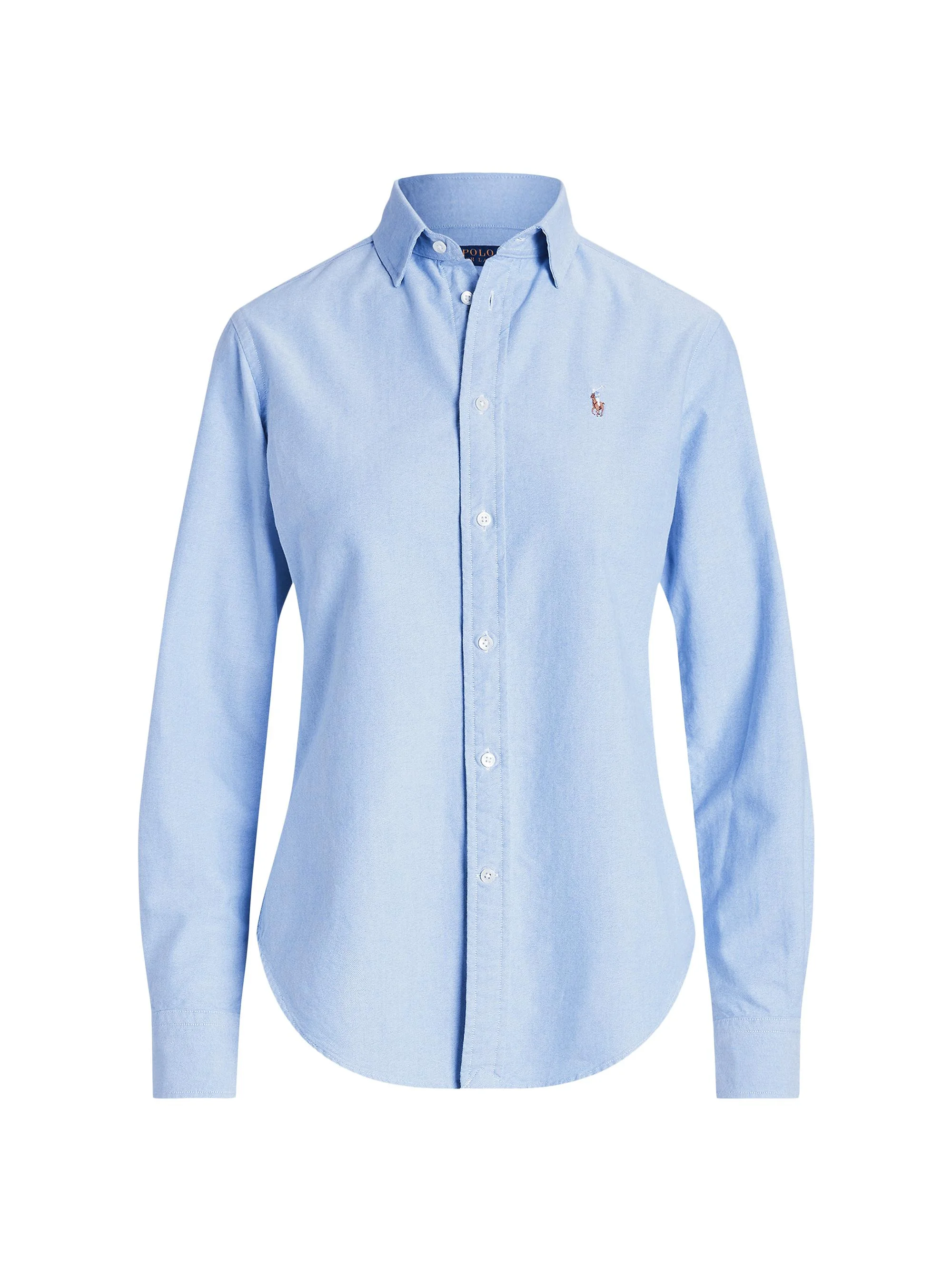 Women's Slim-Fit Cotton Oxford Shirt - Bsr Blue - 1