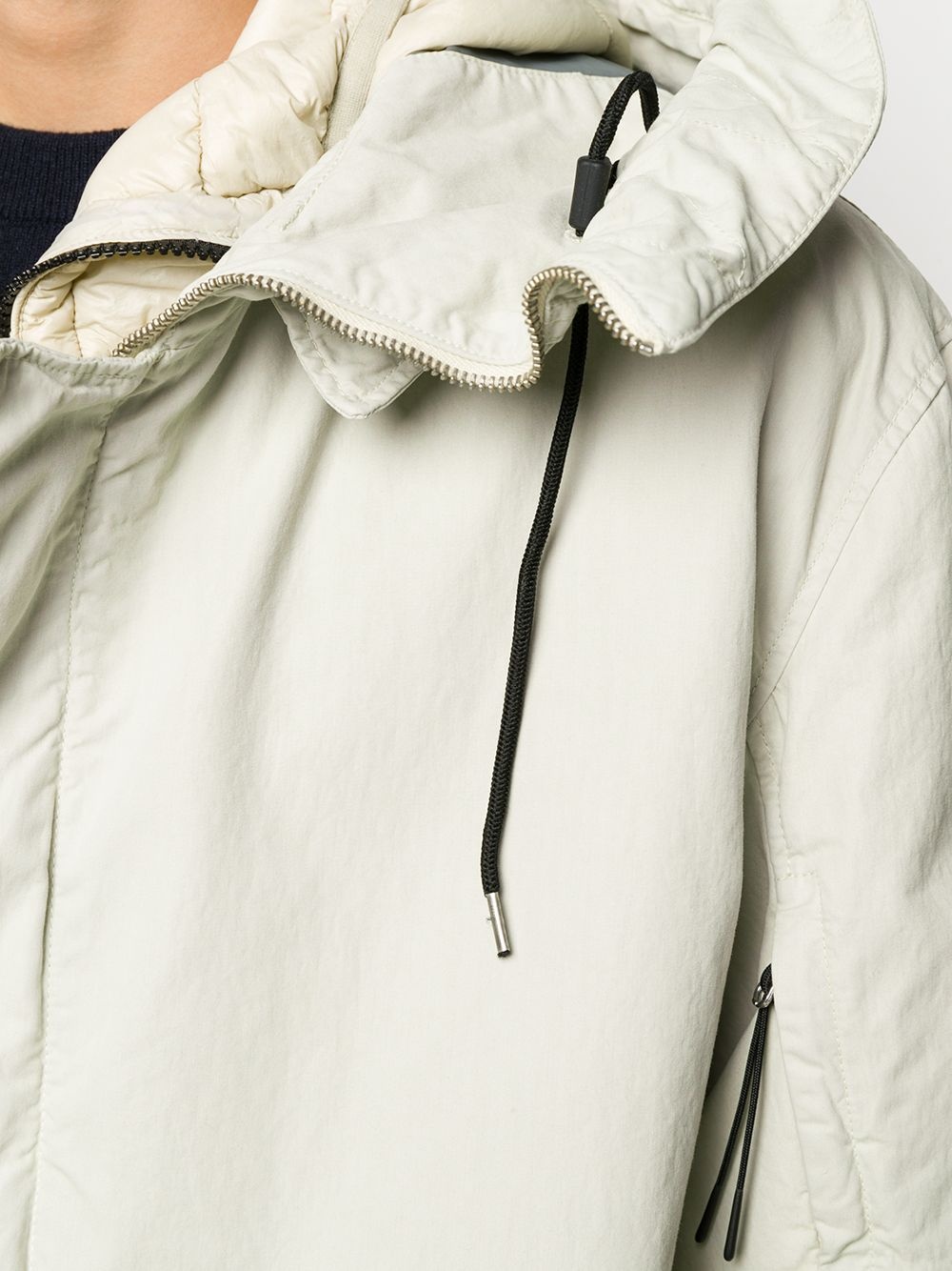 layered padded rain coat - 5