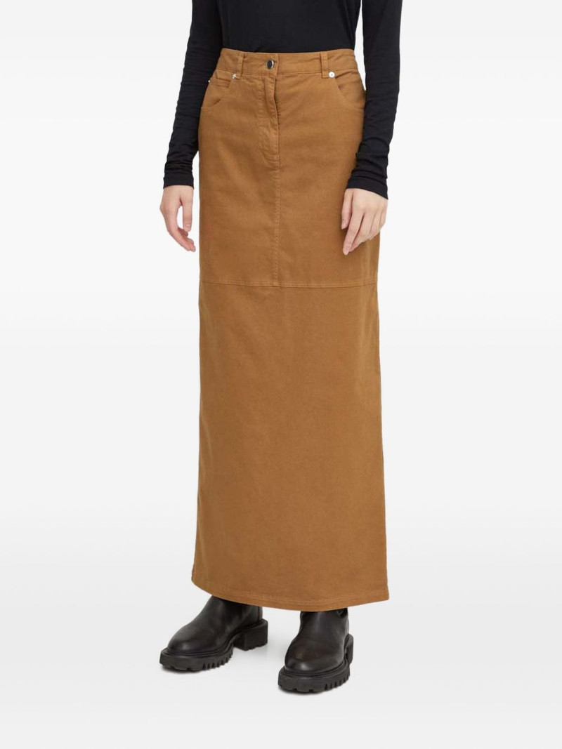 button-fastening maxi skirt 1