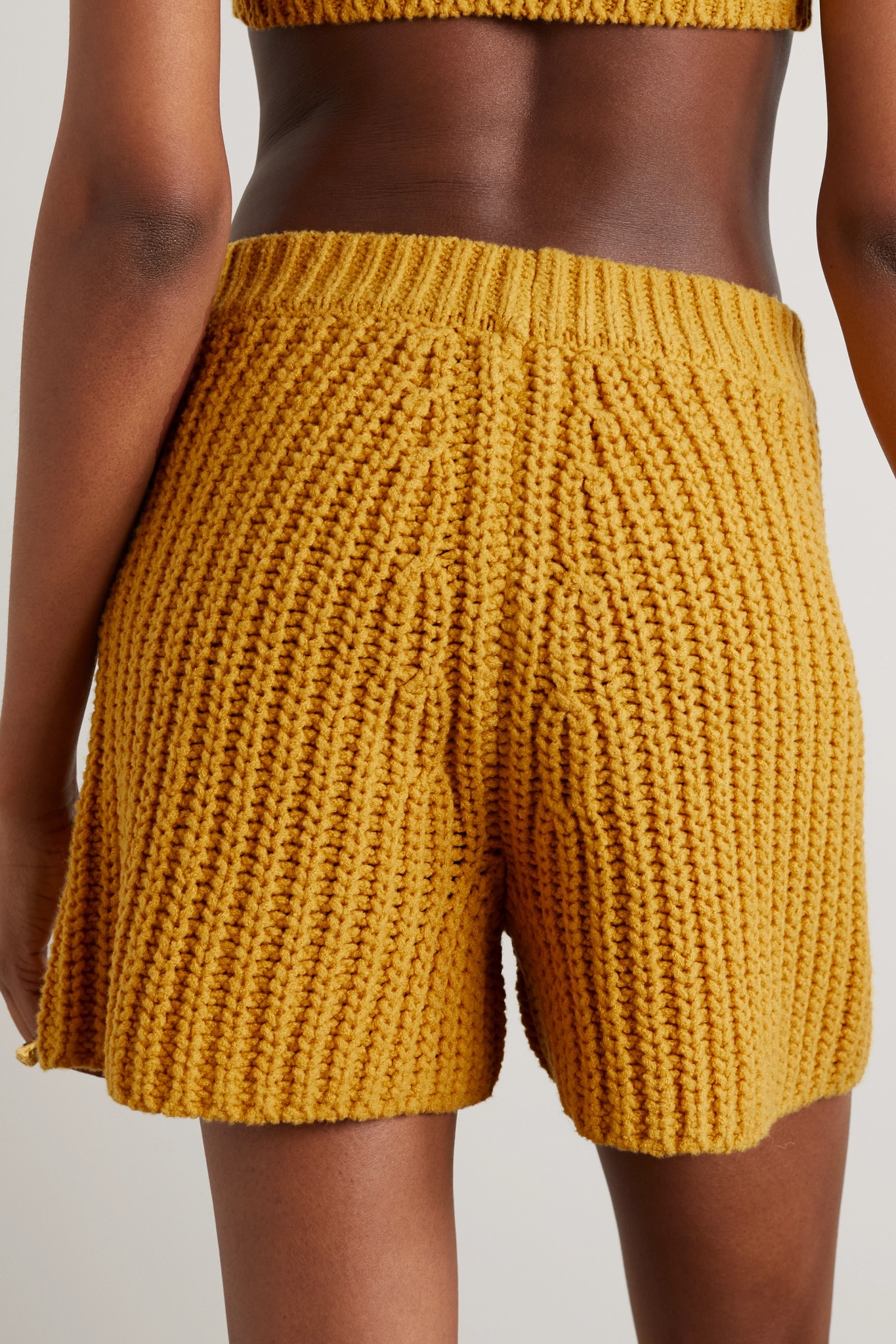 Pucon ribbed wool-blend shorts - 4