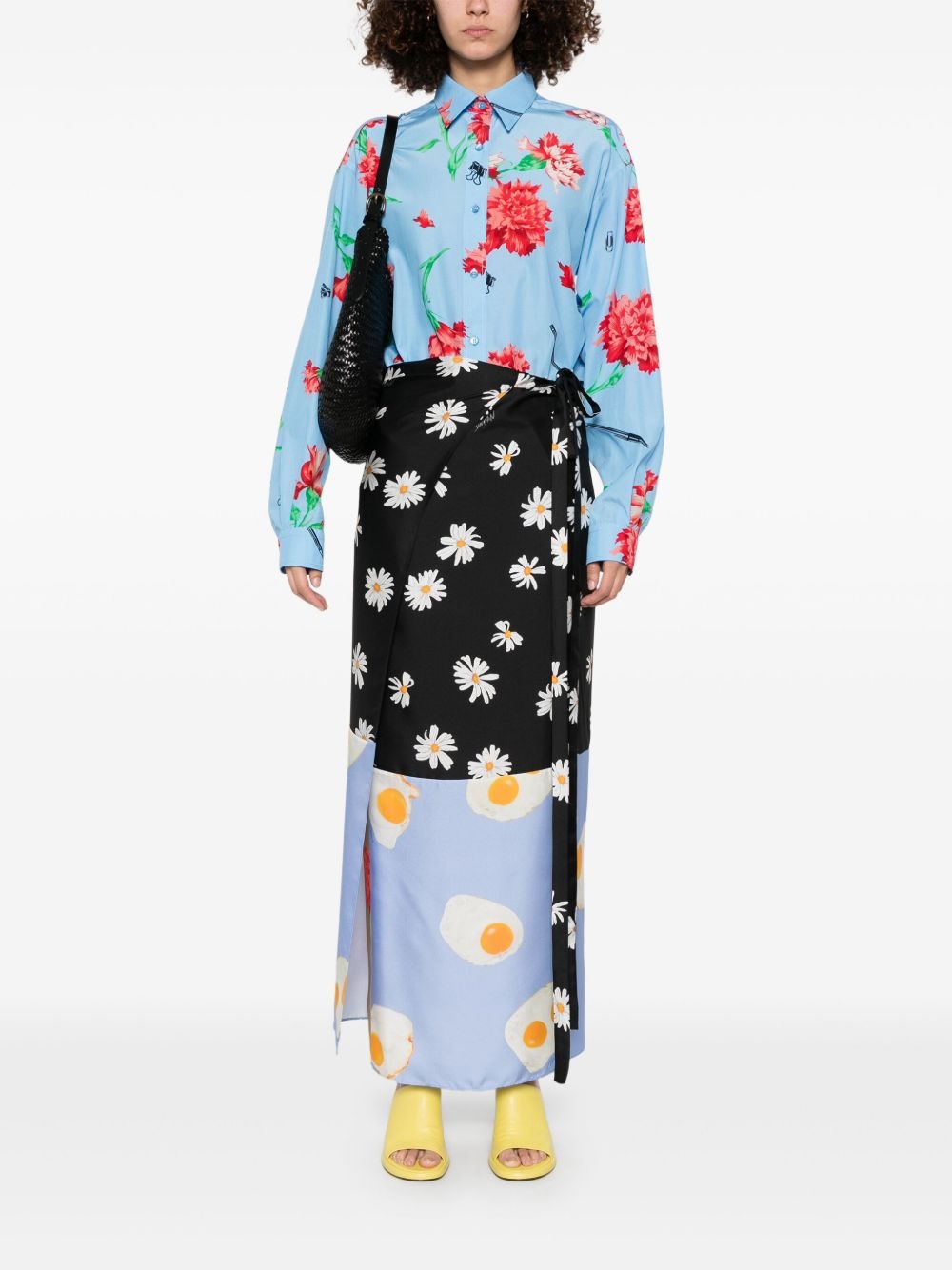 colour-block maxi skirt - 2