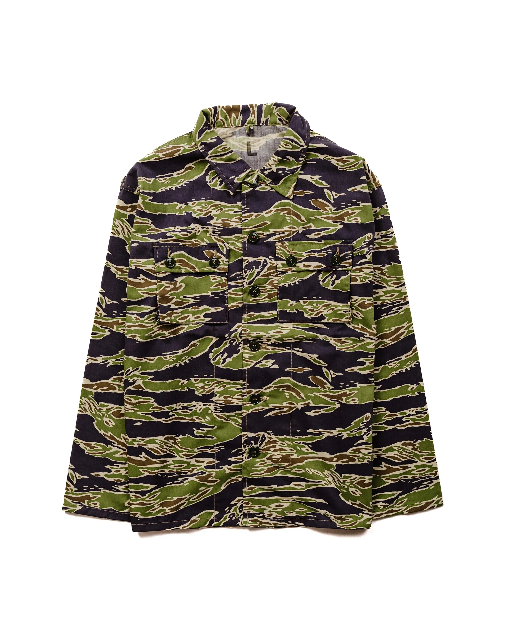 MS23002 Tiger Camouflage Shirt / Late War Green - 1