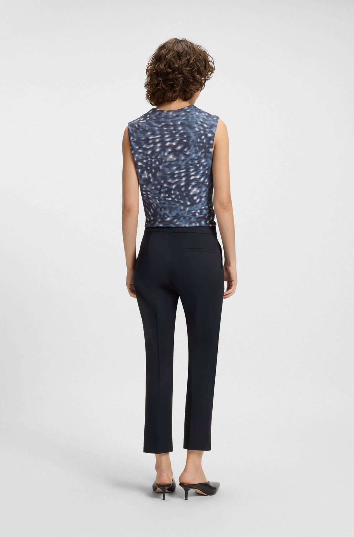 SLIM-FIT PANTS IN STRETCH COTTON - 4