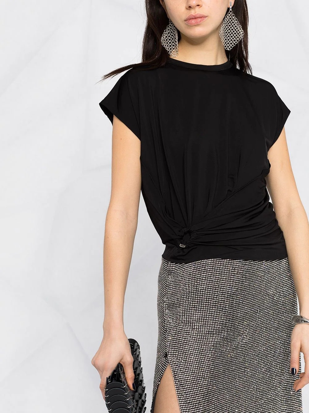side-wrap T-shirt - 5