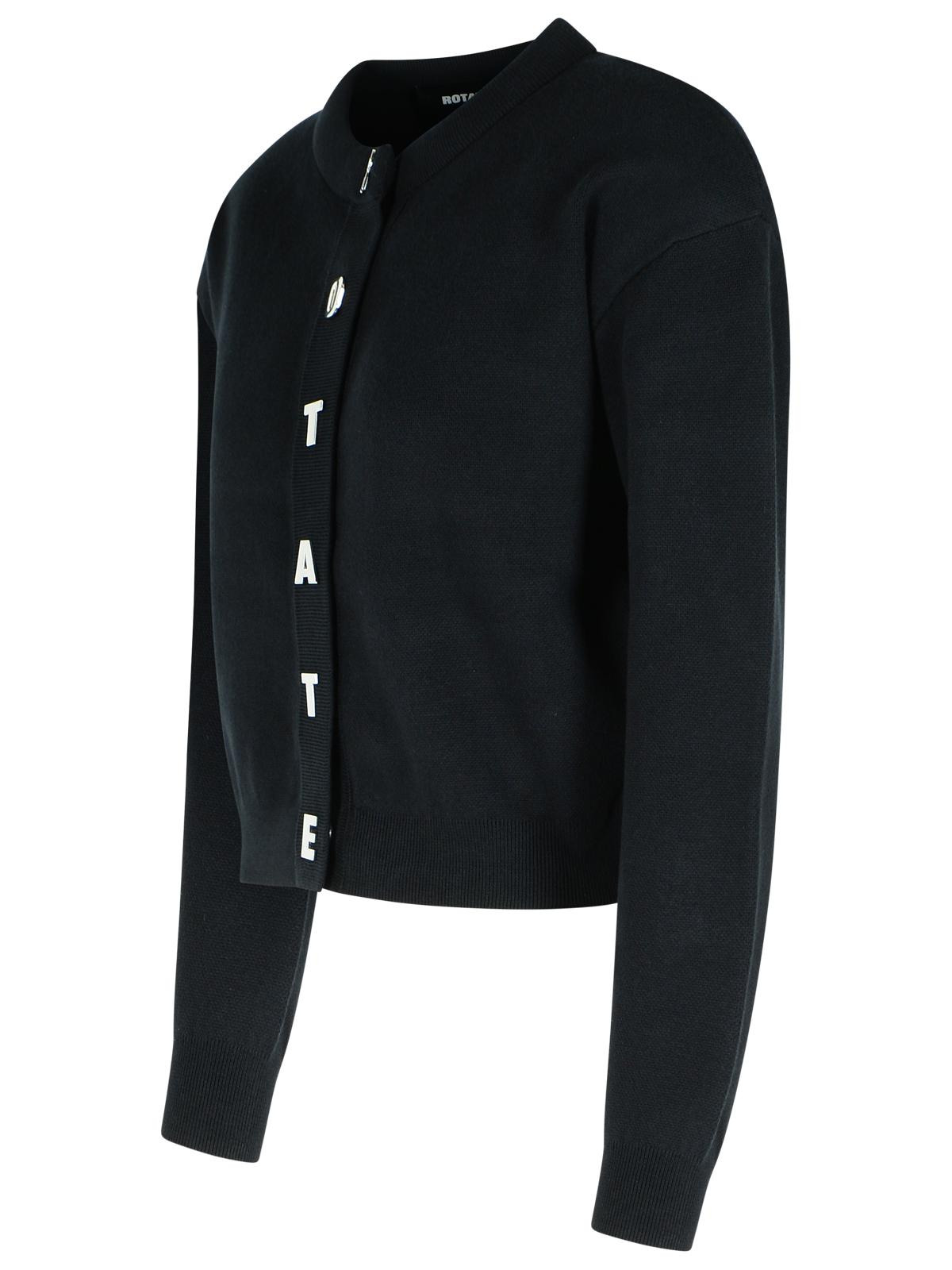 Rotate Black Cotton Blend Cardigan Women - 2