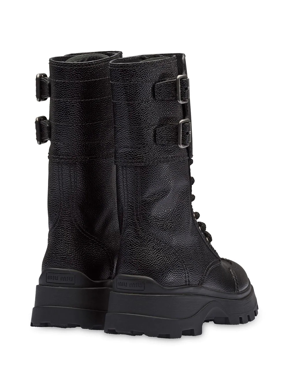 side buckle chunky boots - 3