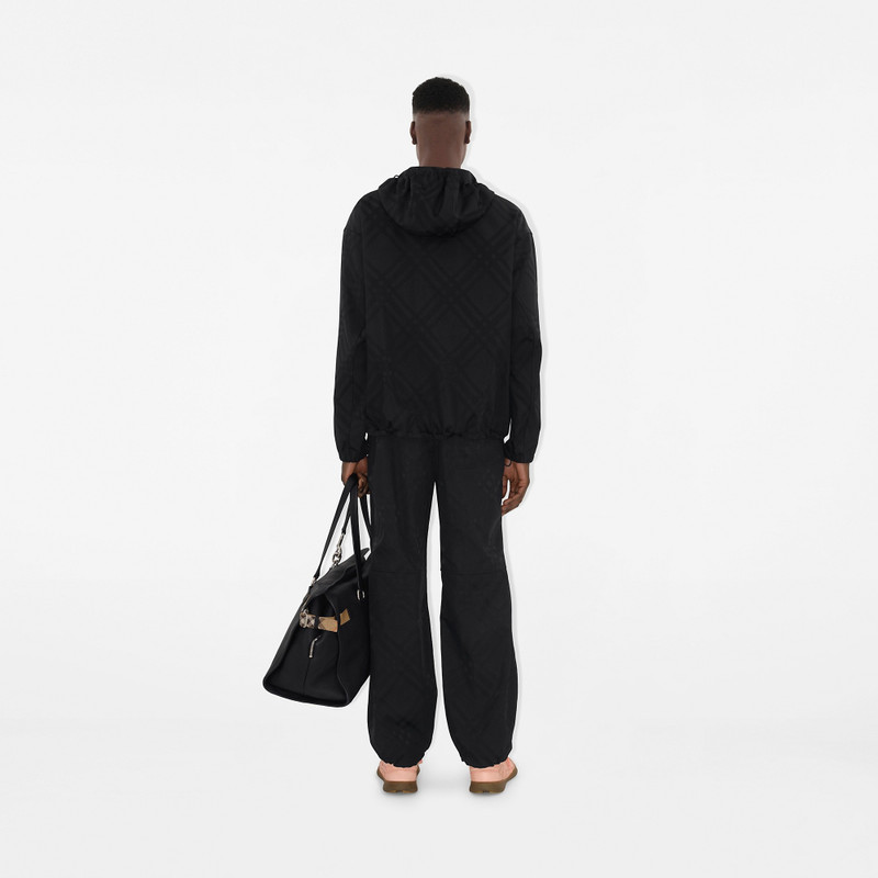 Check Nylon Cargo Trousers 4