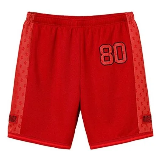 Supreme SS18 Monogram Short Red US dollar Embroidered Athleisure Casual Sports Shorts Unisex SUP-SS1 - 1