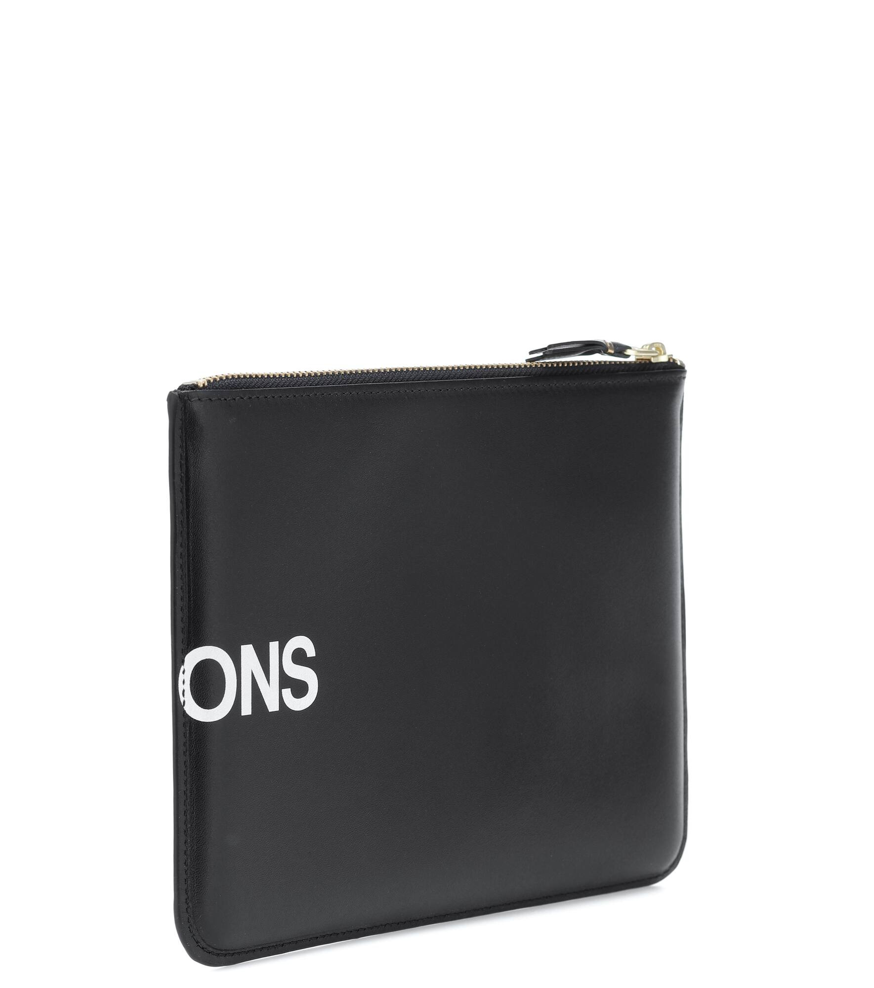 Huge Logo Large leather pouch - 4