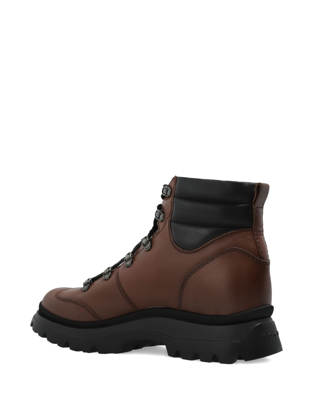 lace-up padded-ankle hiking boots - 5