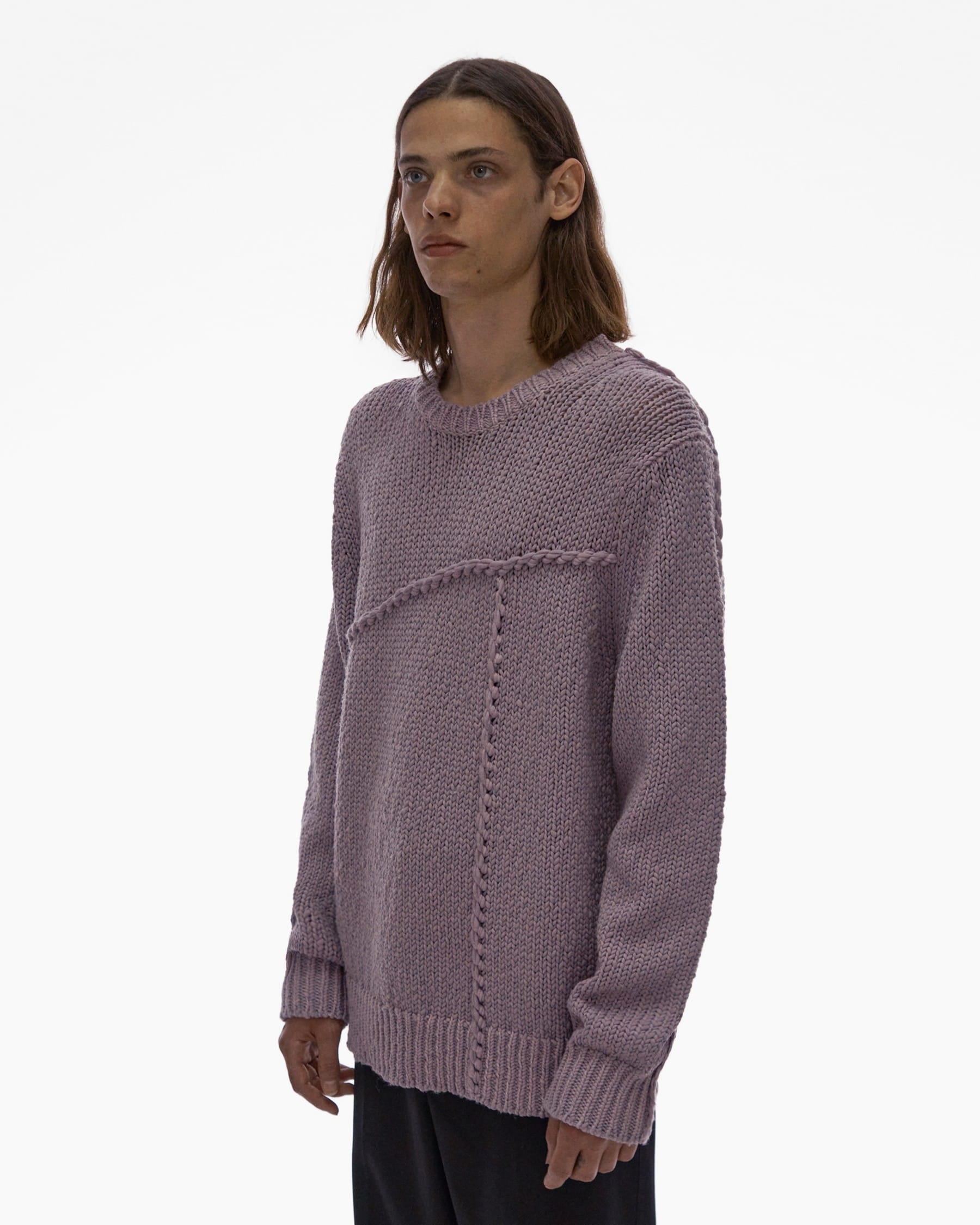 SEAMED CREWNECK SWEATER - 5