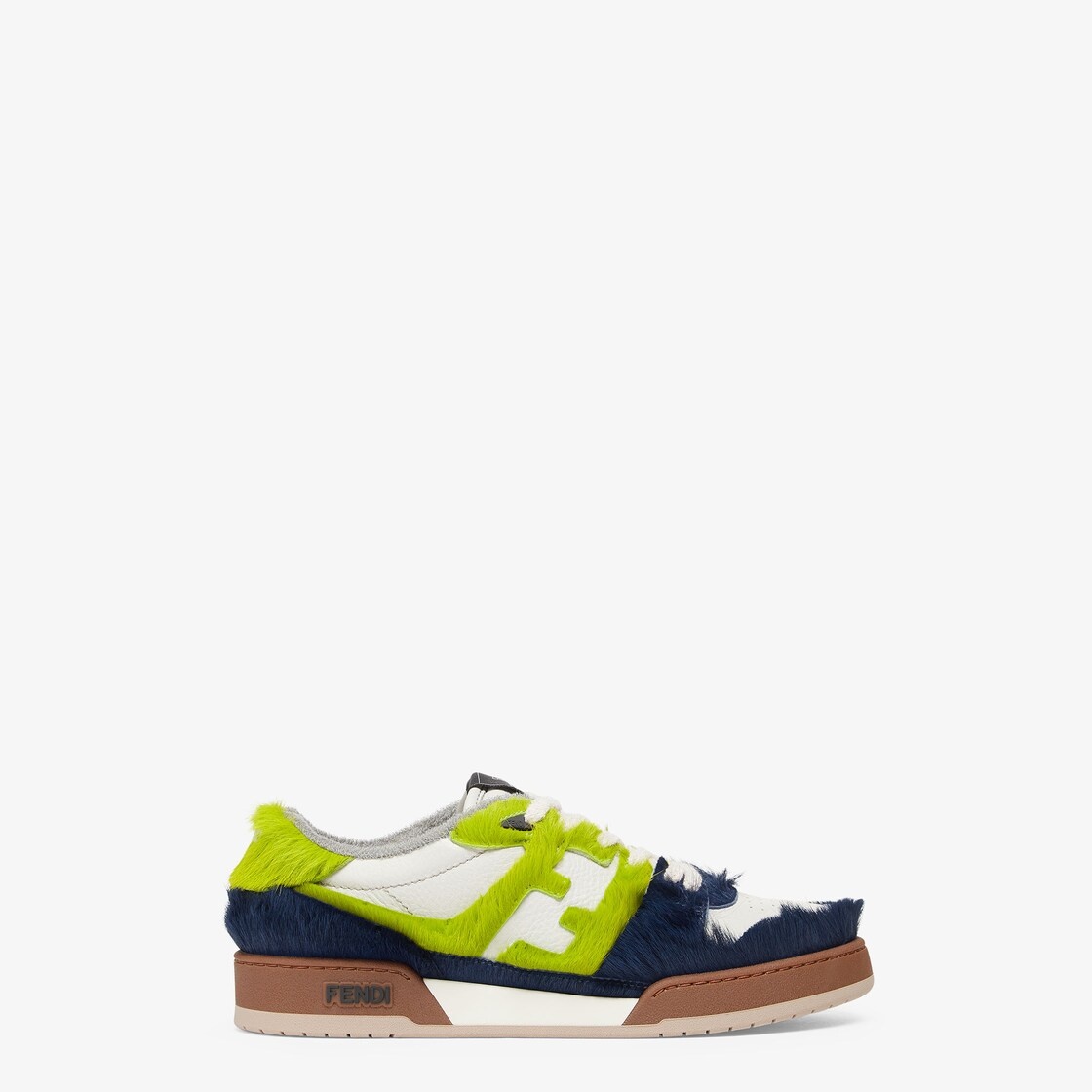 Blue pony hair low-tops - 1
