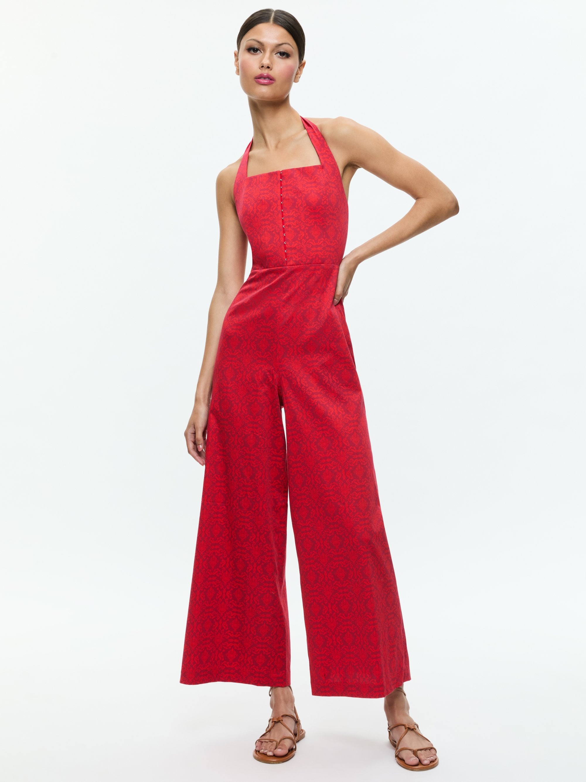 AIDA CROPPED HALTER JUMPSUIT - 5