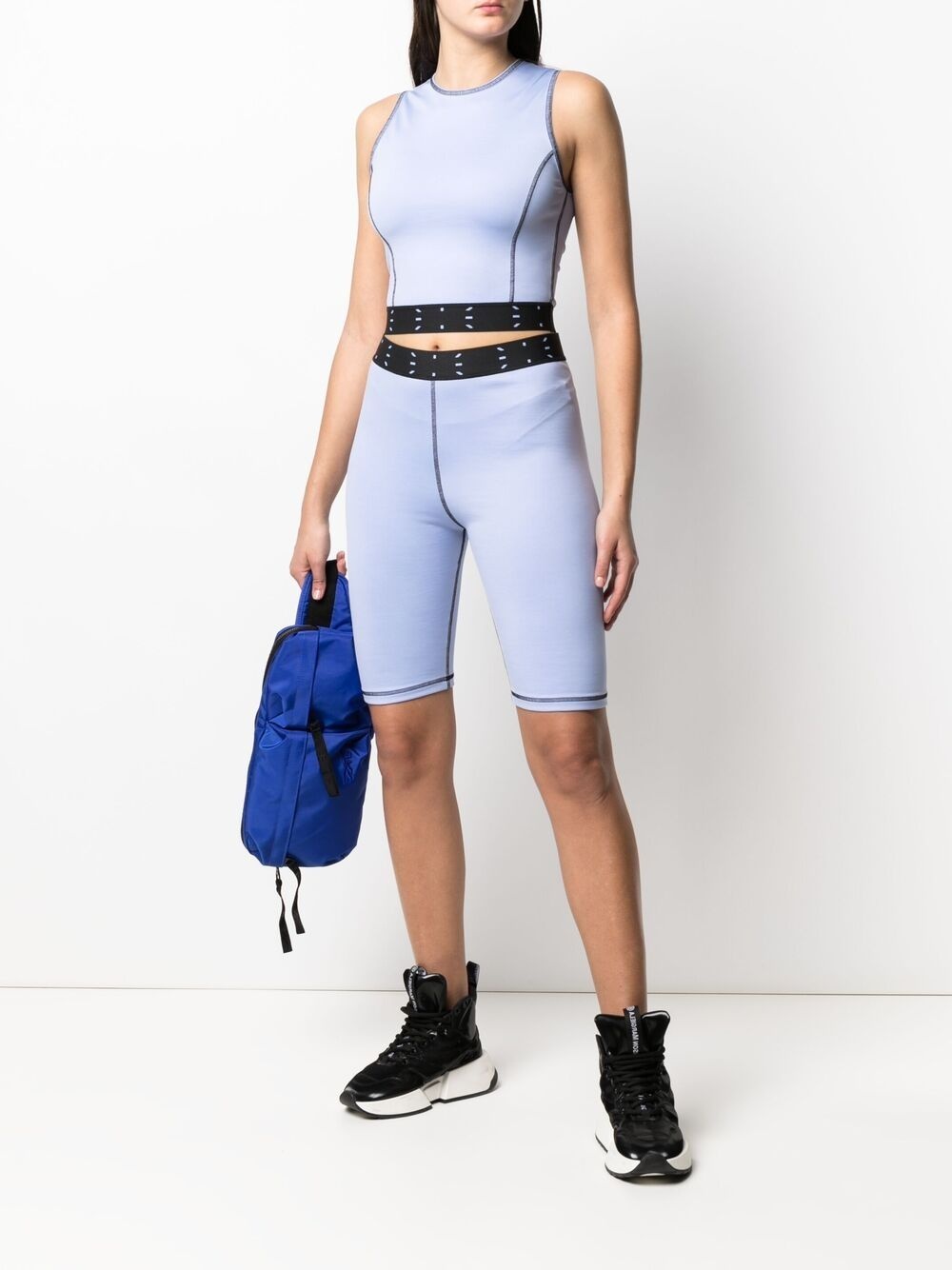 sleeveless cropped top - 2