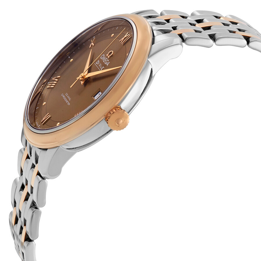 Omega De Ville Prestige Automatic Chronometer Brown Dial Two-Tone Men's Watch 424.20.40.20.13.001 - 2